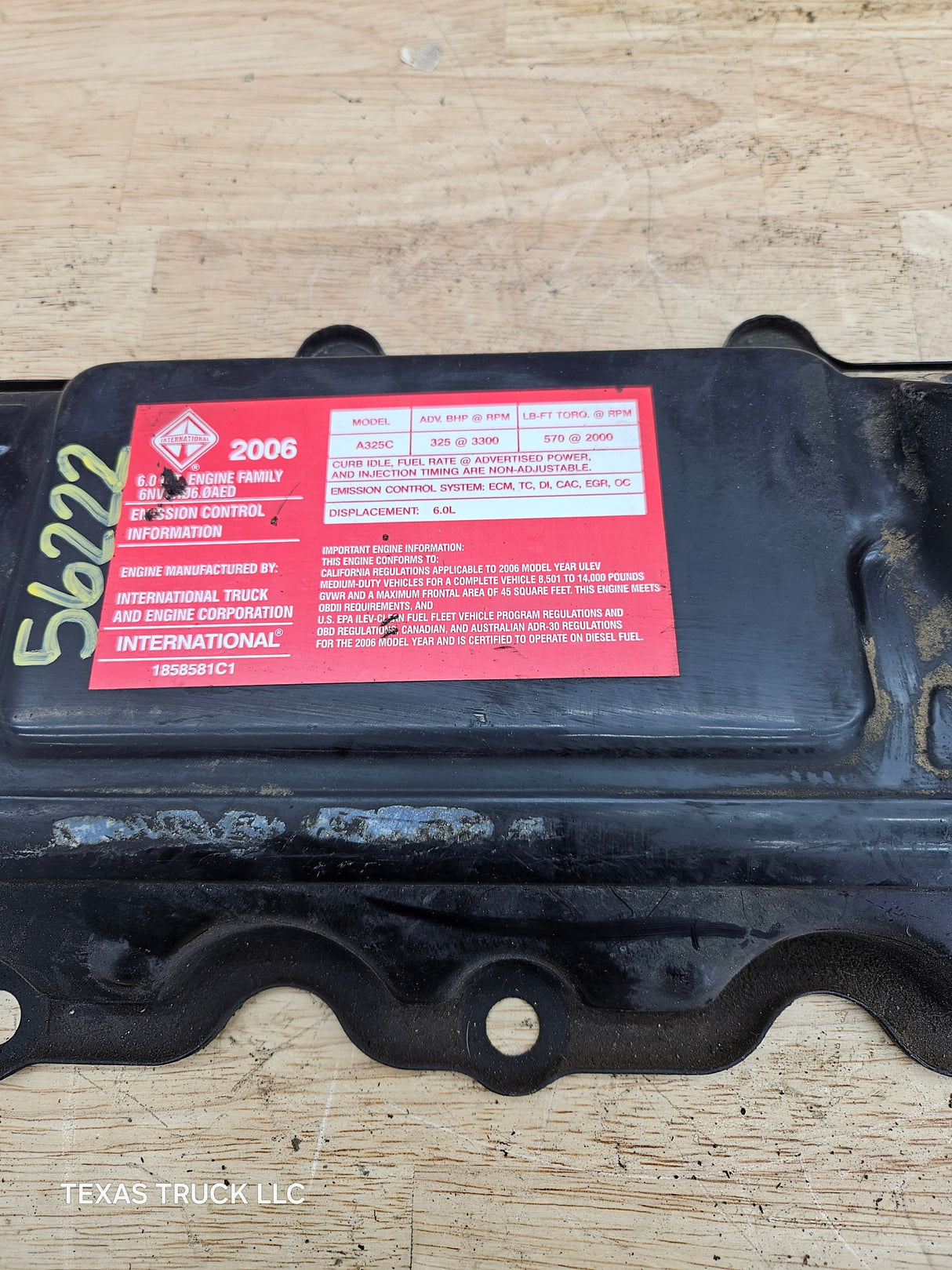 2004.5-2007 Ford 6.0L Power Stroke Passenger Side Valve Cover 1858581C1