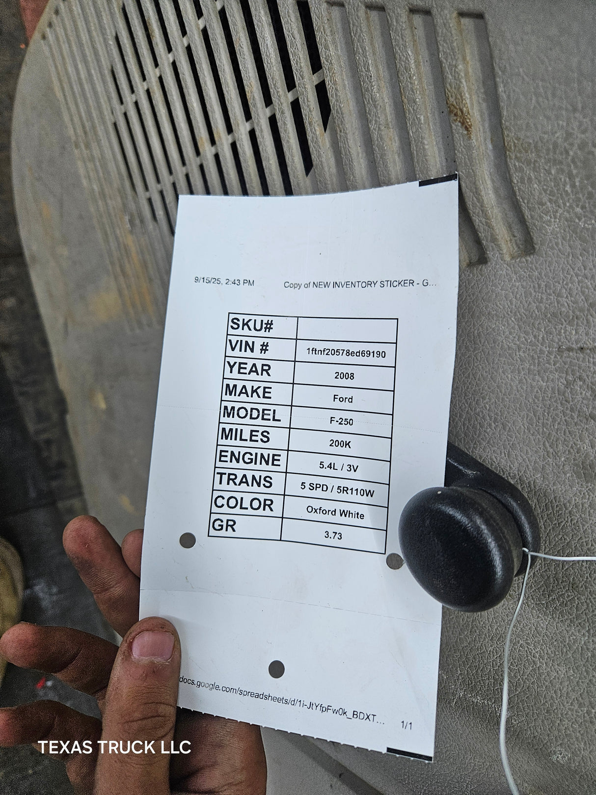 1999-2011 Ford Super Duty Front Passenger Side Door F250 F350 F450 F550