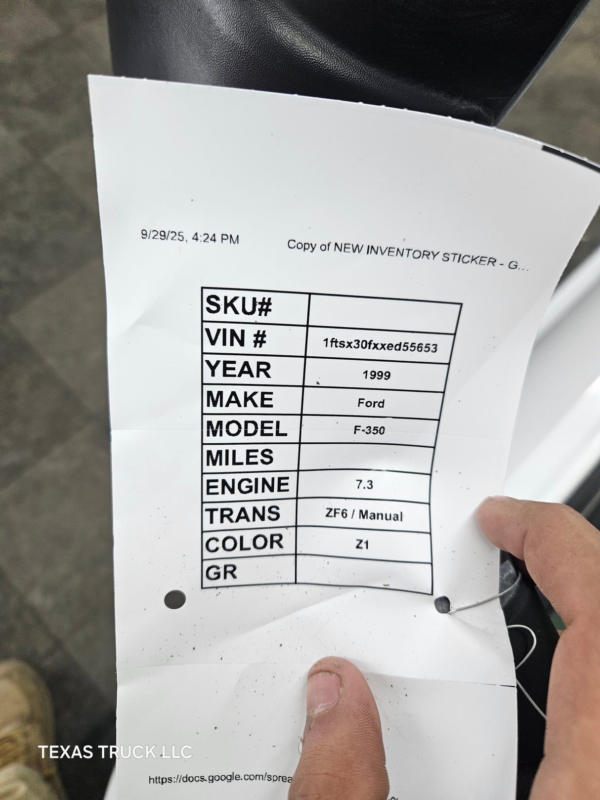 1999-2011 Ford Super Duty Front Passenger Side Door F250 F350 F450 F550 - Oxford White