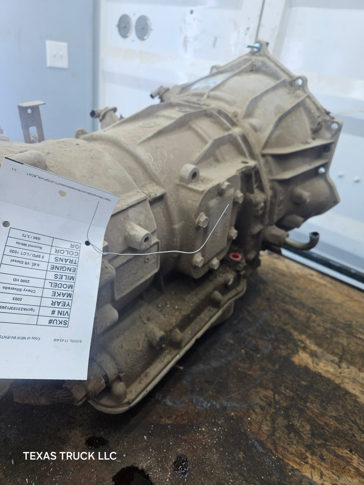 2003 Chevrolet GMC DURAMAX 6.6L Diesel ALLISON 1000 W/ PTO option 132K Miles AUTOMATIC TRANSMISSION 2500HD 3500HD