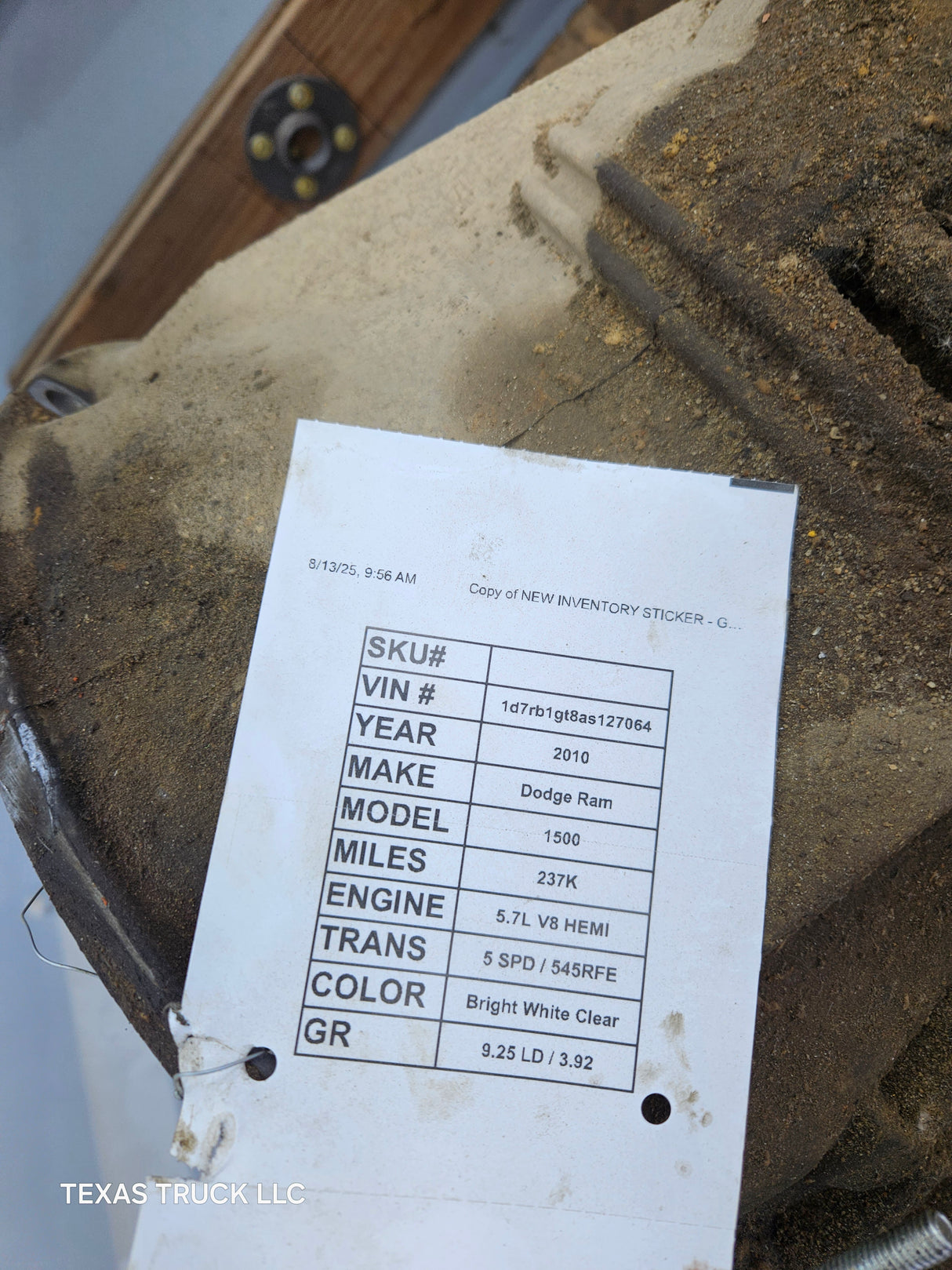 2009-2010 545rfe Automatic Transmission 2wd Dodge 5.7L 4.7 v8