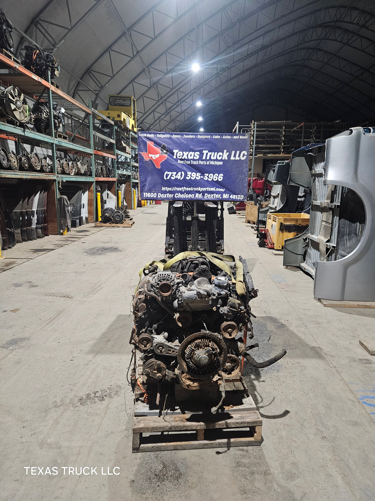 2005-2007 Ford 6.0L Power Stroke Diesel Burned Engine 147k Miles HEADSTUDDED