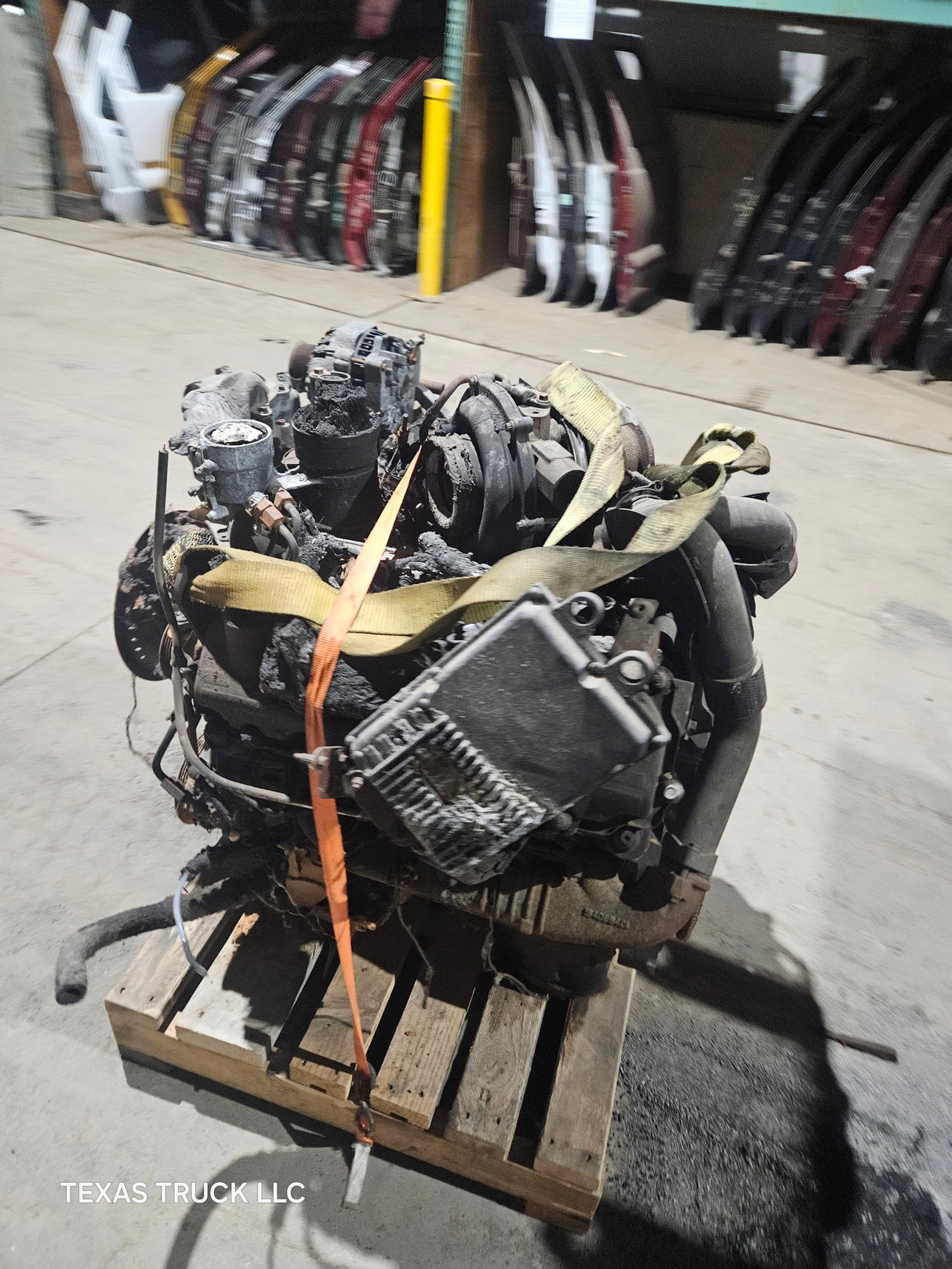 2005-2007 Ford 6.0L Power Stroke Diesel Burned Engine 147k Miles HEADSTUDDED