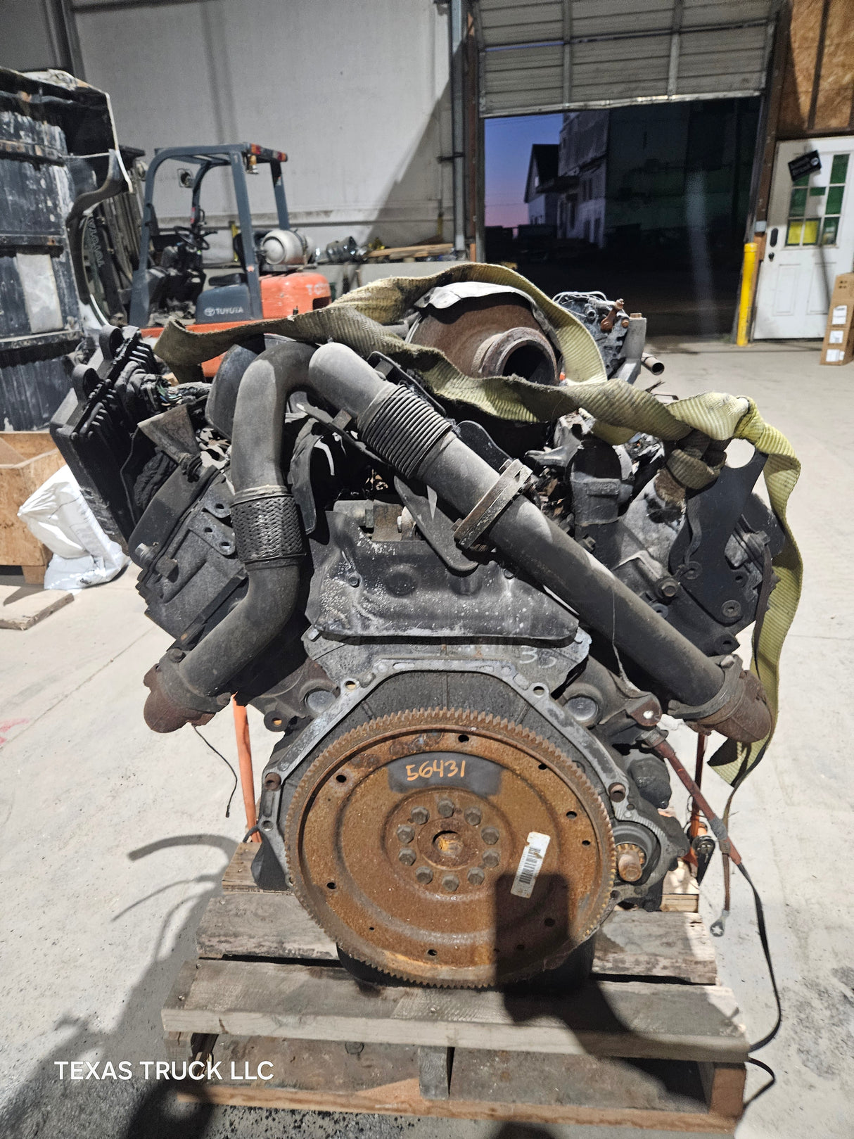 2005-2007 Ford 6.0L Power Stroke Diesel Burned Engine 147k Miles HEADSTUDDED