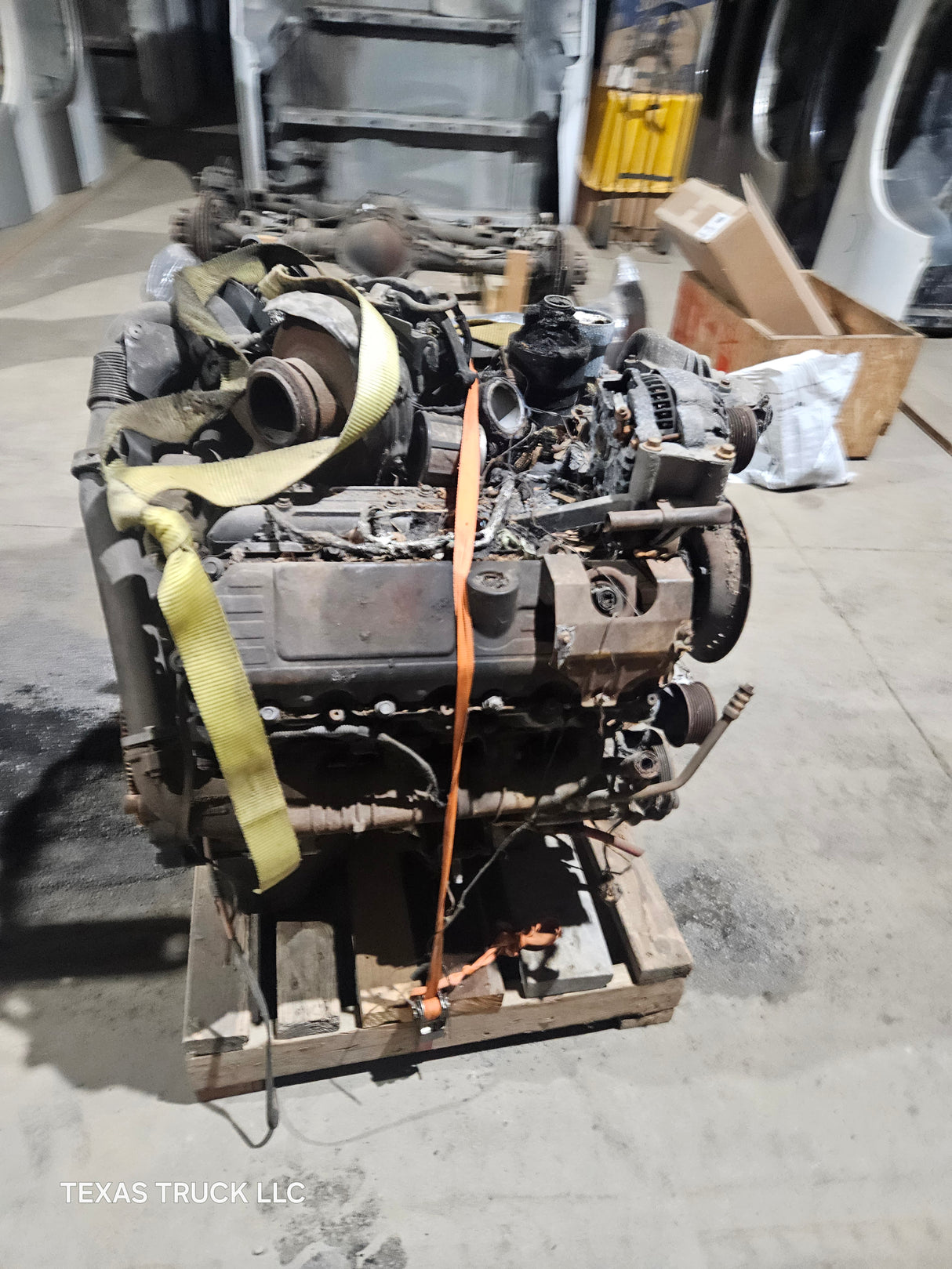 2005-2007 Ford 6.0L Power Stroke Diesel Burned Engine 147k Miles HEADSTUDDED