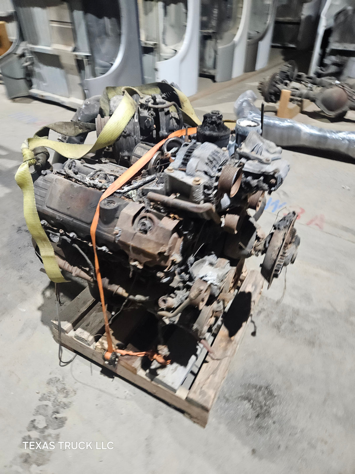 2005-2007 Ford 6.0L Power Stroke Diesel Burned Engine 147k Miles HEADSTUDDED