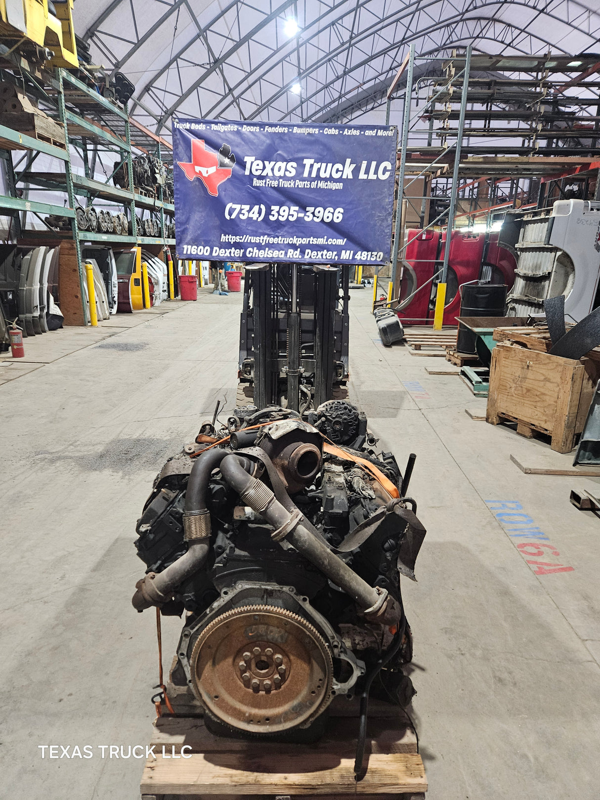 2005-2007 Ford 6.0L Power Stroke Diesel Burned Engine HEADSTUDDED