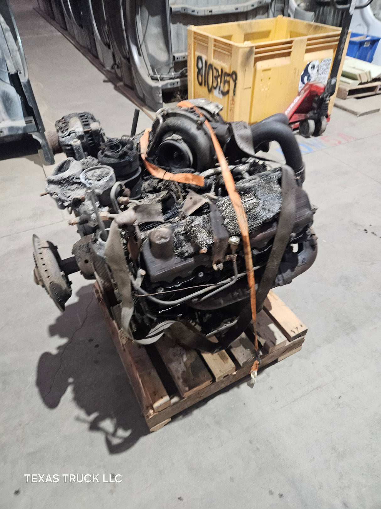 2005-2007 Ford 6.0L Power Stroke Diesel Burned Engine HEADSTUDDED