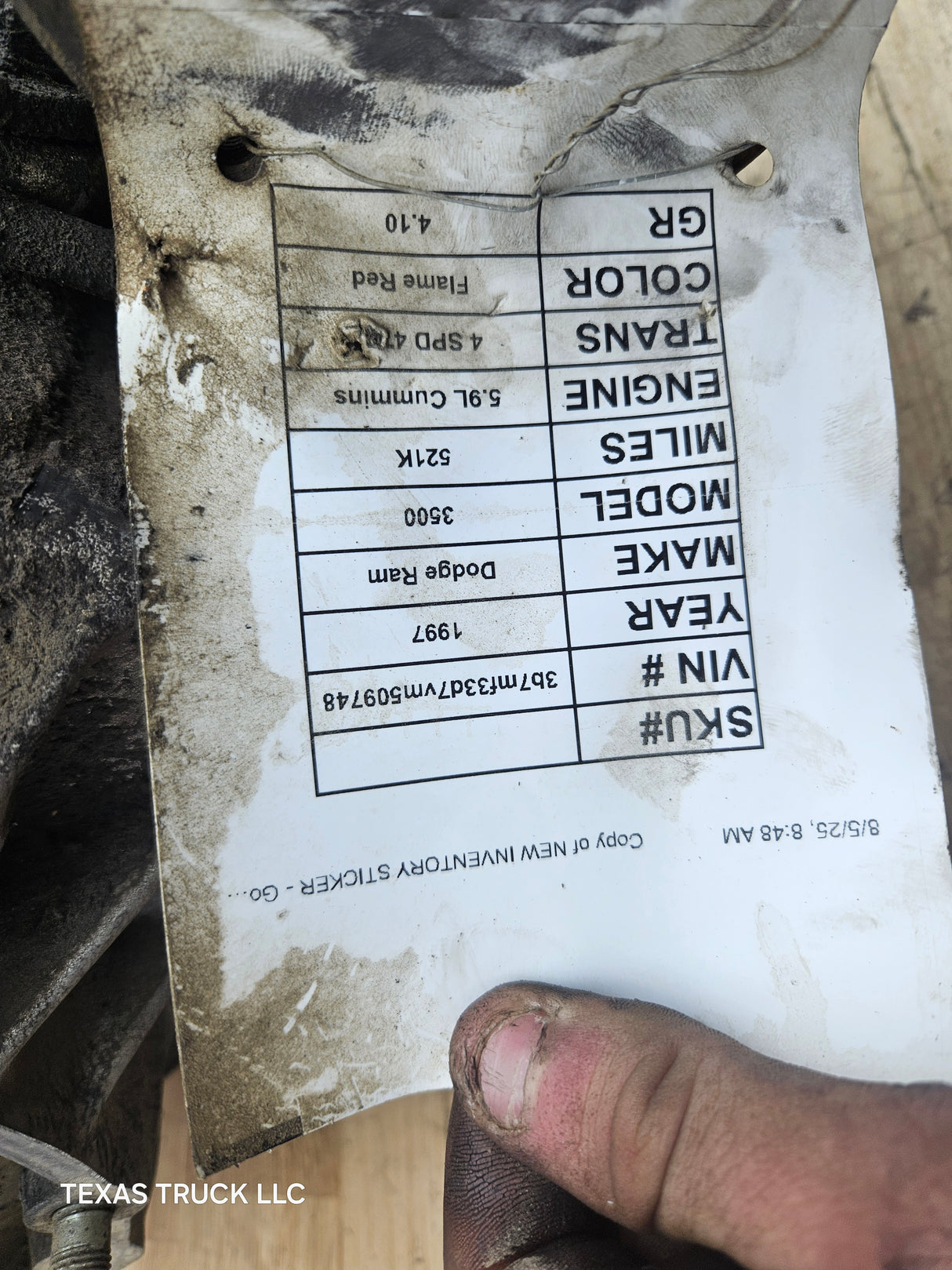 1998-2002 Dodge Ram 2500 3500 Pickup Transfer Case 241DHD Manual Shift AT