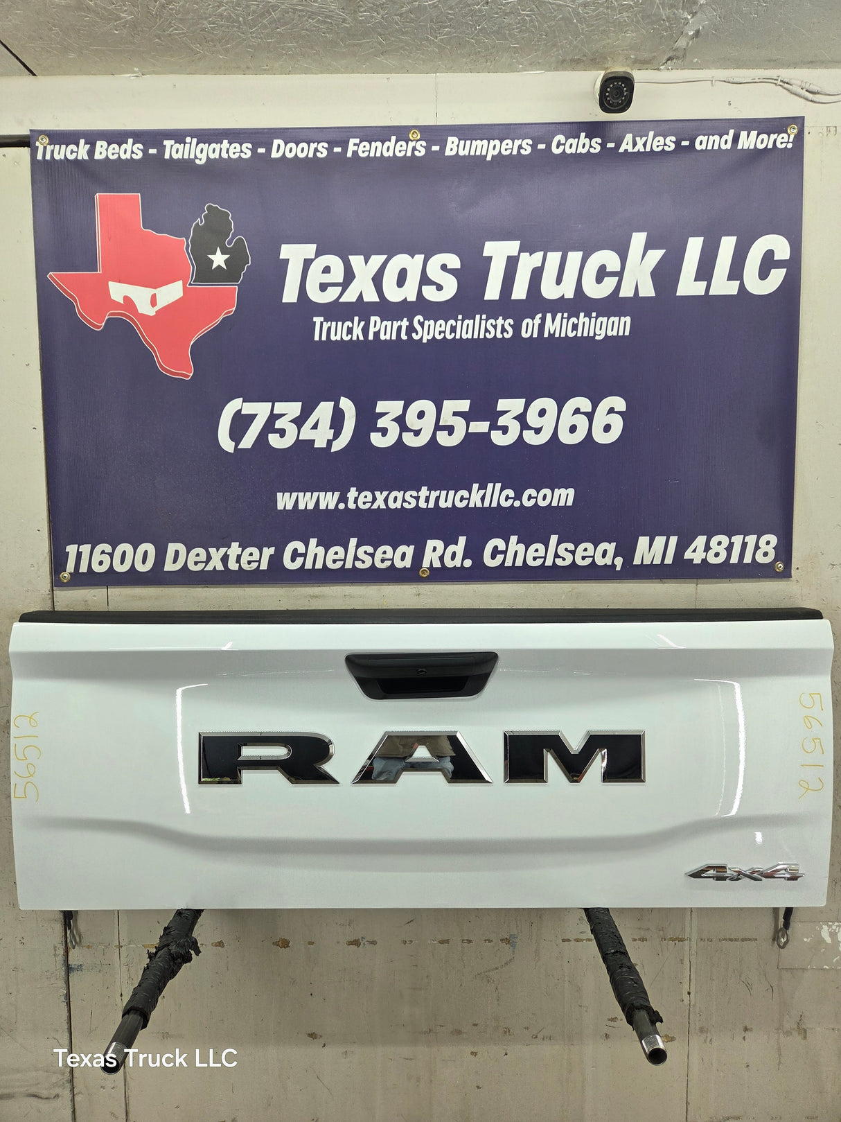 2019-2025 Dodge Ram 2500 3500 4500 5th Gen Tailgate - White