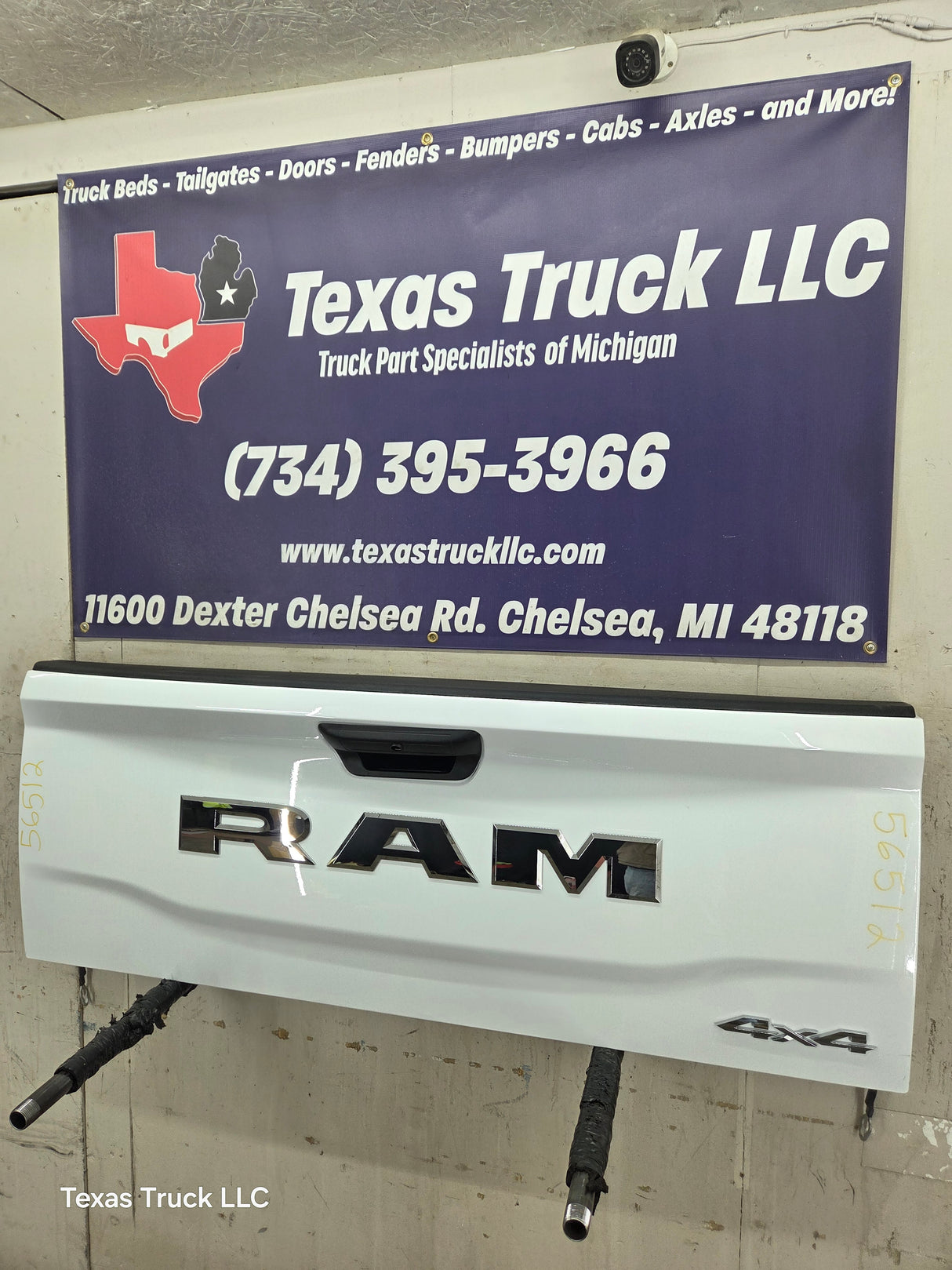 2019-2025 Dodge Ram 2500 3500 4500 5th Gen Tailgate - White