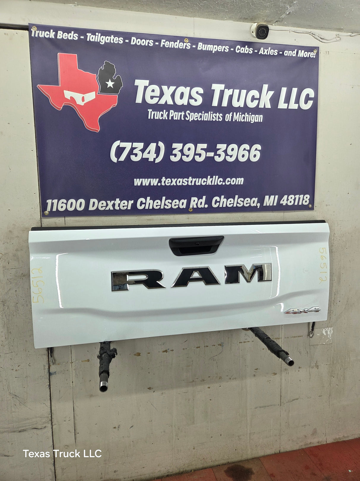 2019-2025 Dodge Ram 2500 3500 4500 5th Gen Tailgate - White
