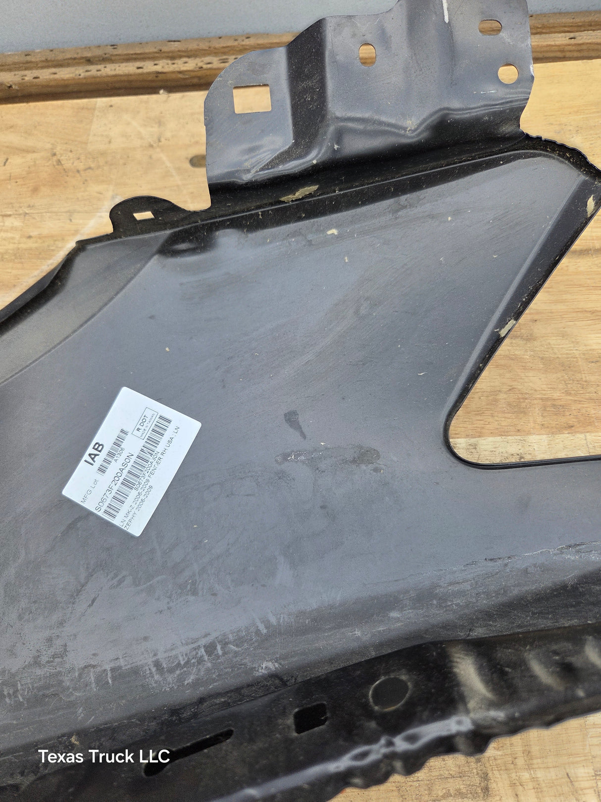 2006-2009 Lincoln MK-Z Passenger Side RH Front Fender