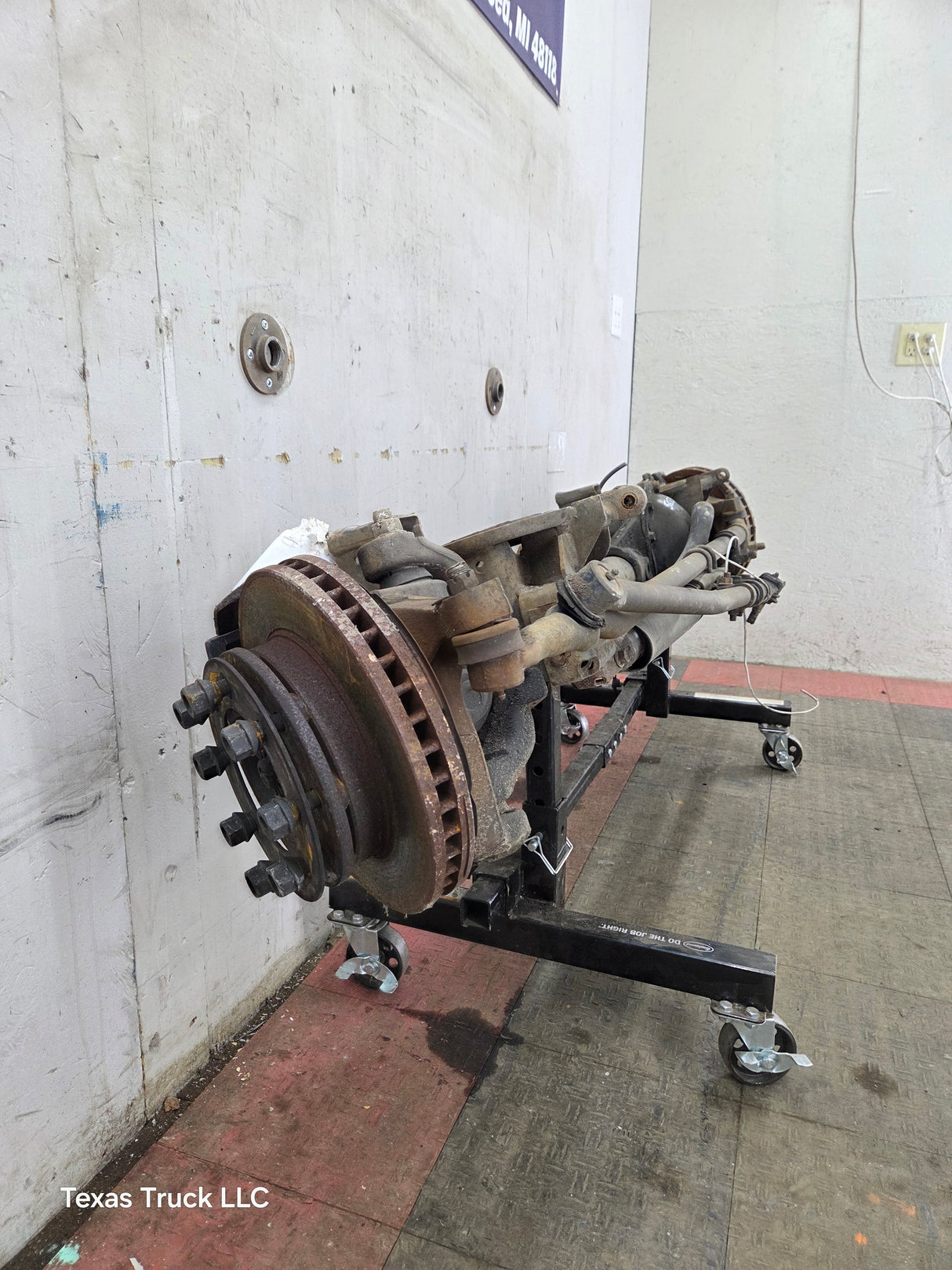 1999 Dodge Ram 2500 4wd Spicer 60 Front Axle Assembly 4.09 Ratio