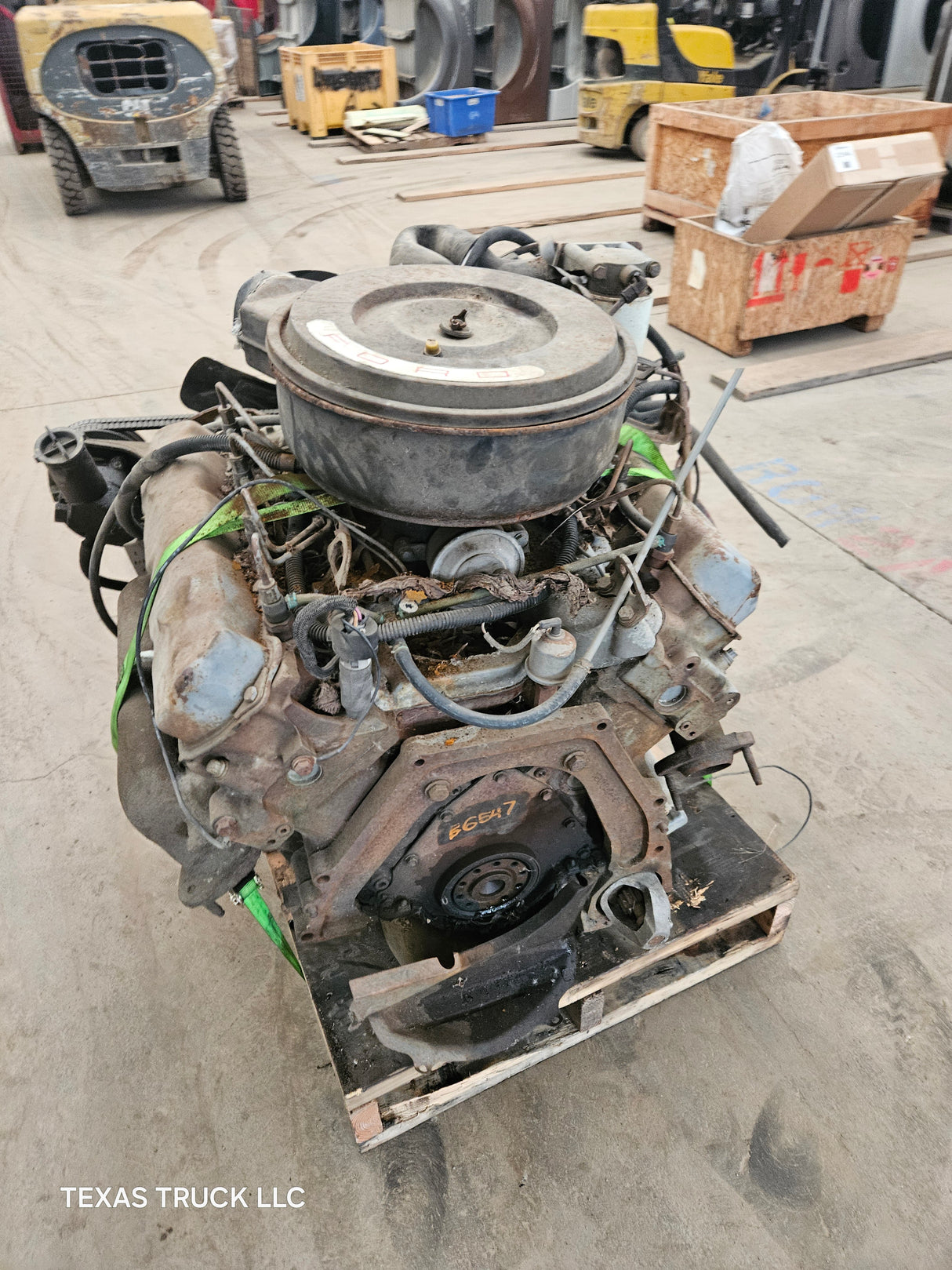 6.9L IDI Diesel CORE Engine Ford International Harvester Ran When Parked
