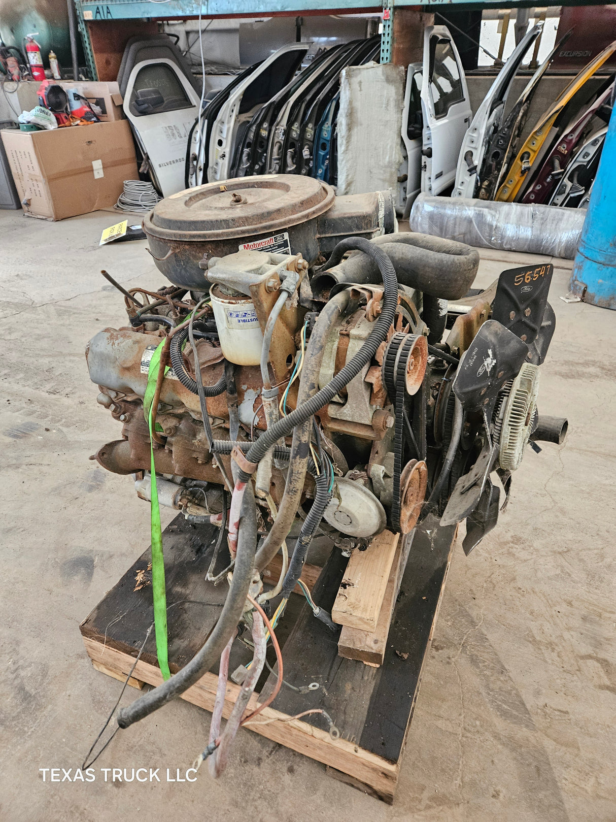 6.9L IDI Diesel CORE Engine Ford International Harvester Ran When Parked