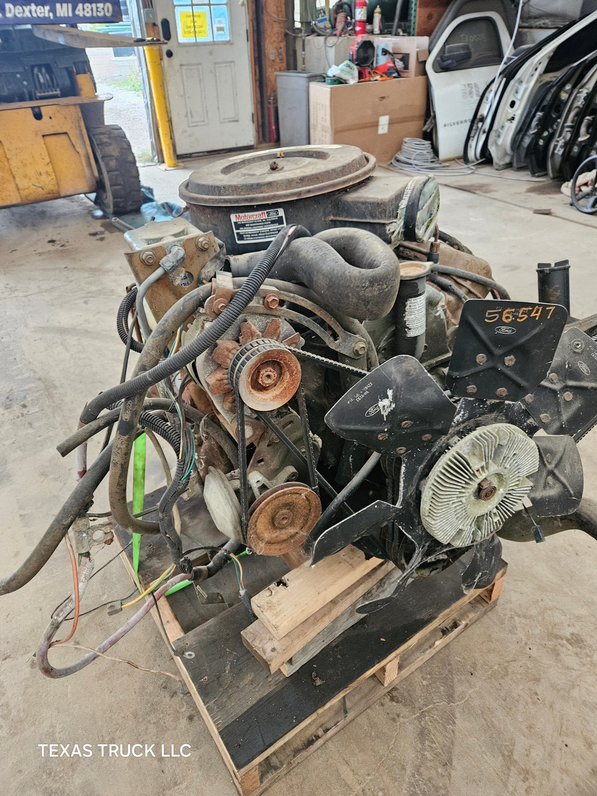 6.9L IDI Diesel CORE Engine Ford International Harvester Ran When Parked