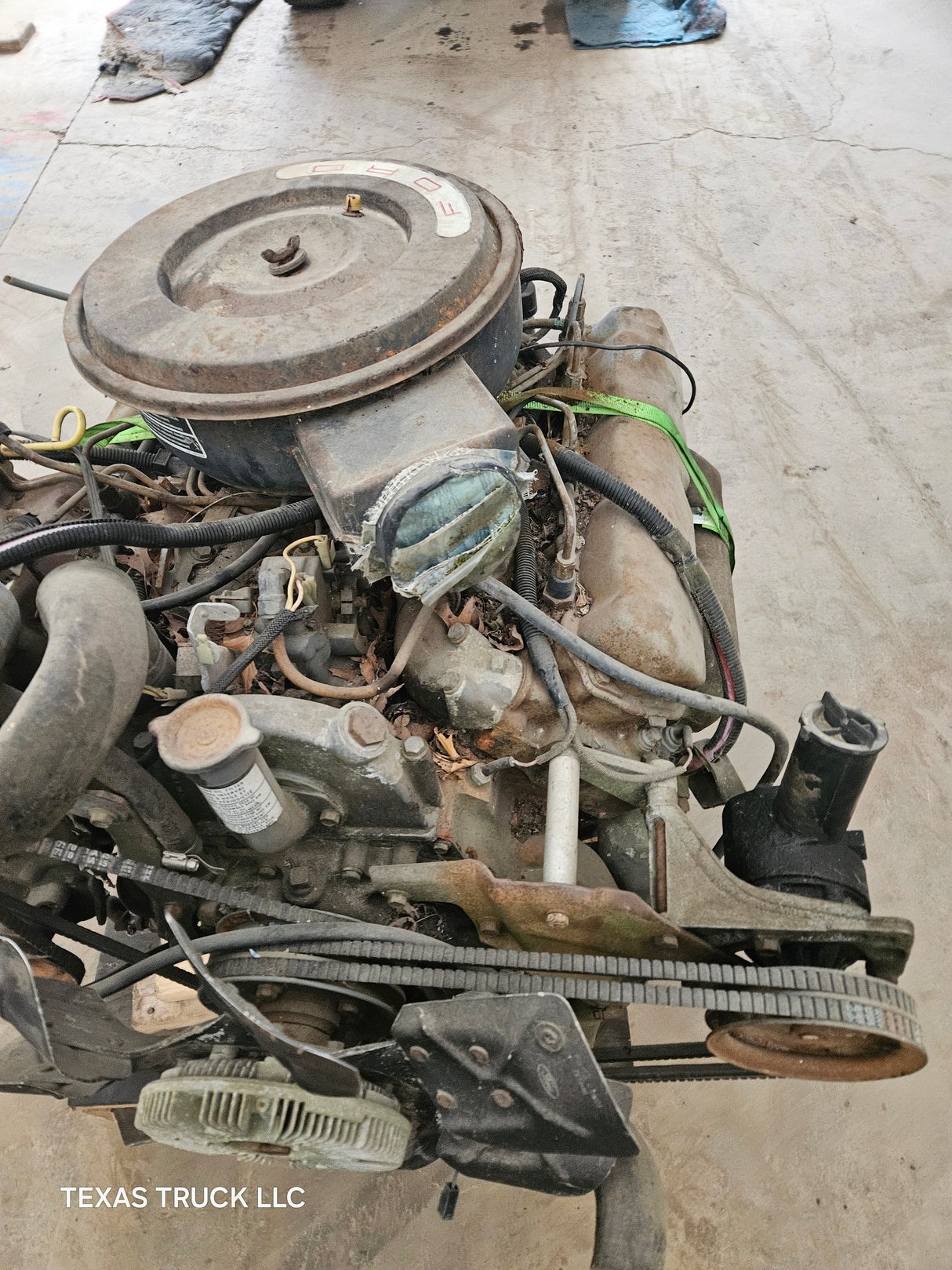 6.9L IDI Diesel CORE Engine Ford International Harvester Ran When Parked
