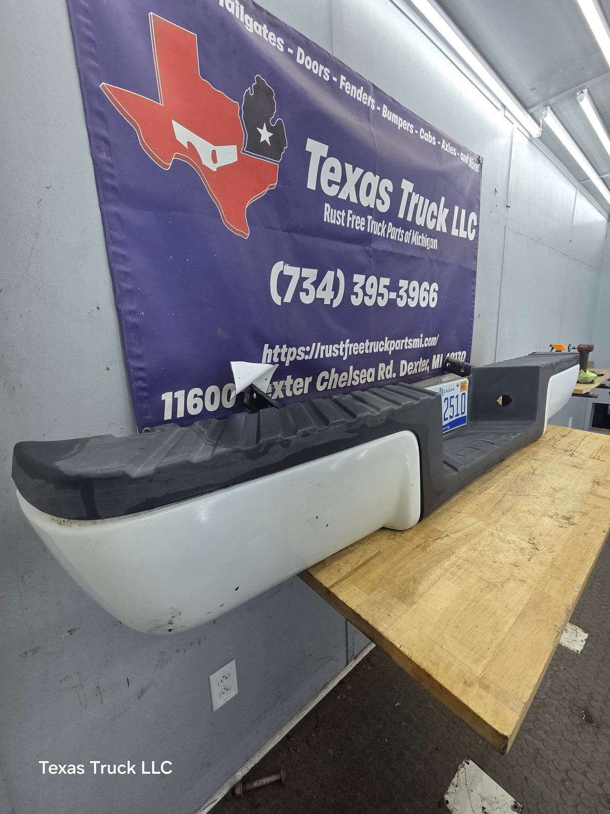 2008-2016 Ford Super Duty F250 F350 F450 F550 Rear Bumper - Oxford White