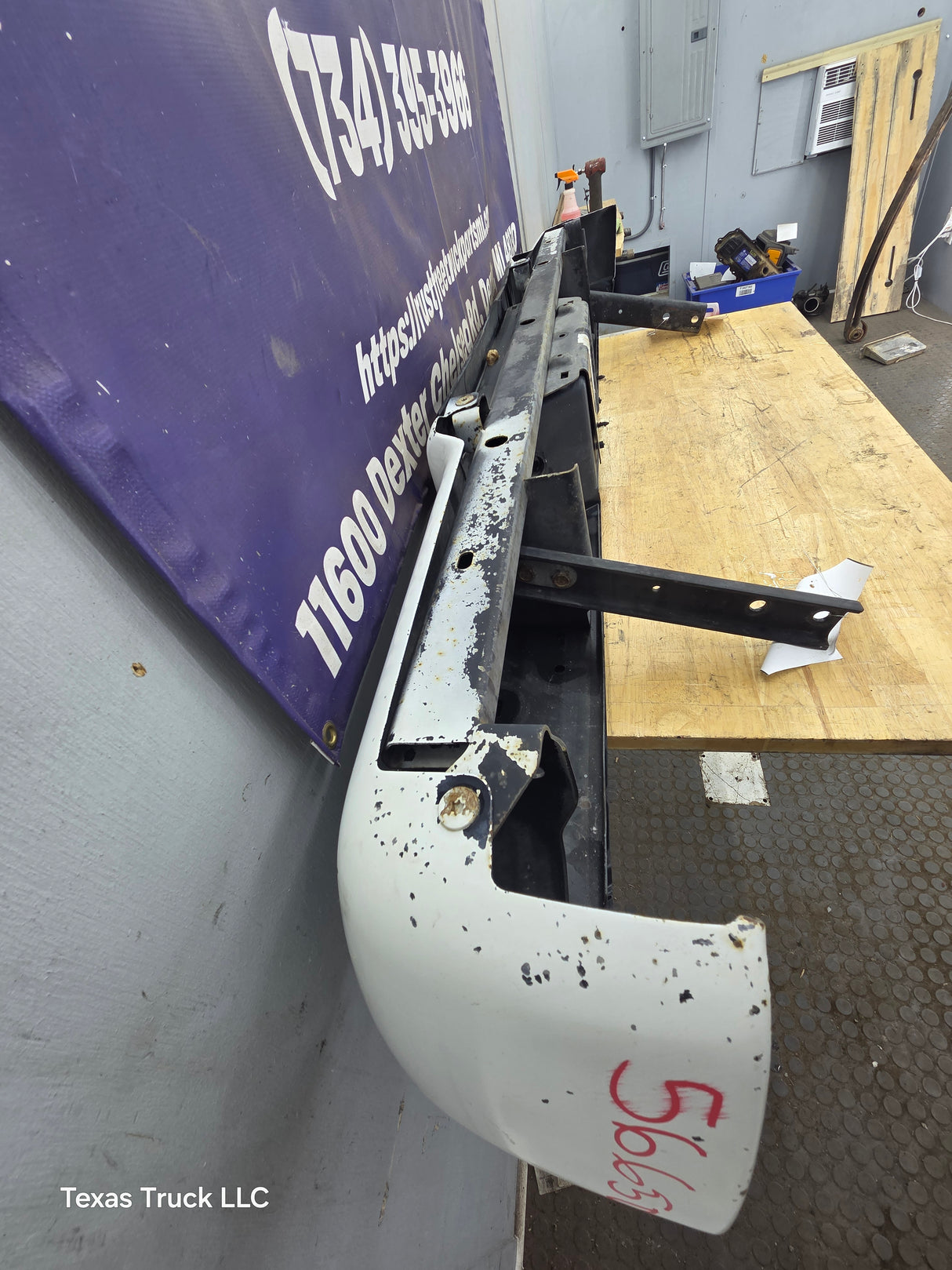 2008-2016 Ford Super Duty F250 F350 F450 F550 Rear Bumper - Oxford White