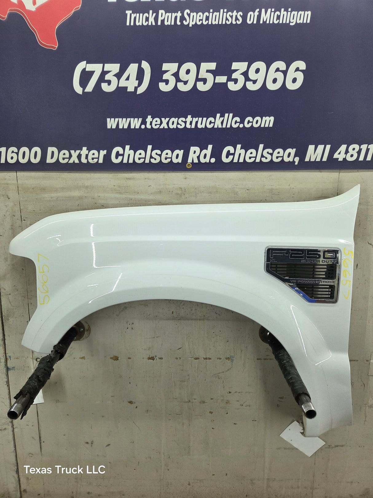 2008-2010 Ford Super Duty F250 F350 LH Driver Side Fender - Oxford White