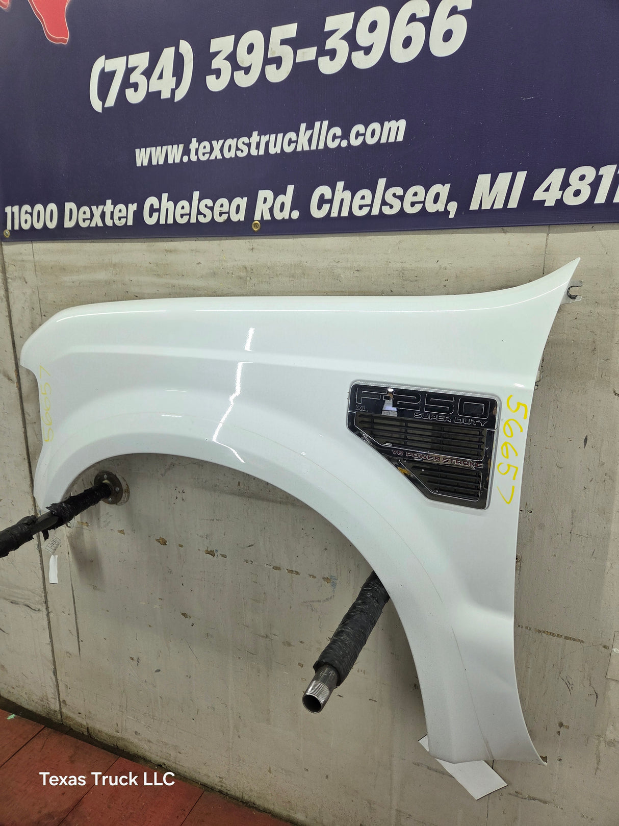 2008-2010 Ford Super Duty F250 F350 LH Driver Side Fender - Oxford White