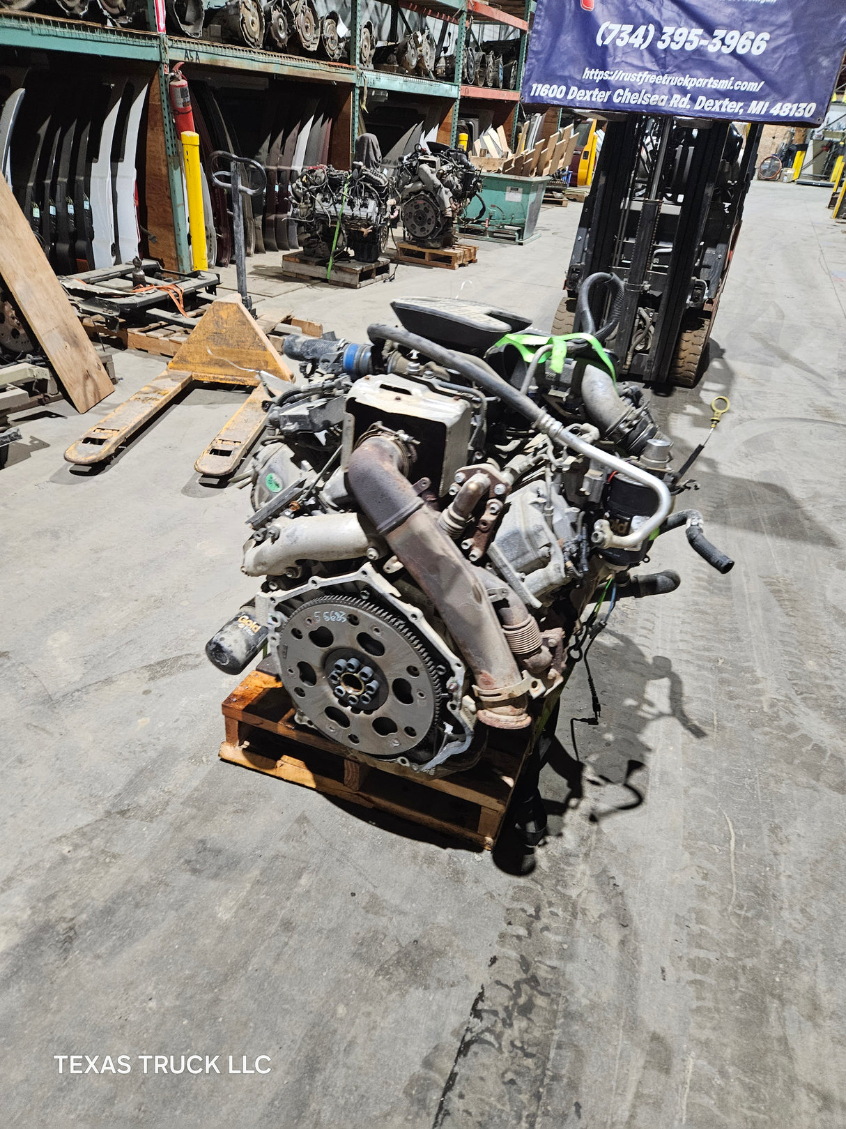 2005 LLY Duramax Diesel 6.6L Engine Runs CYL 3 Bad Injector/Misfire