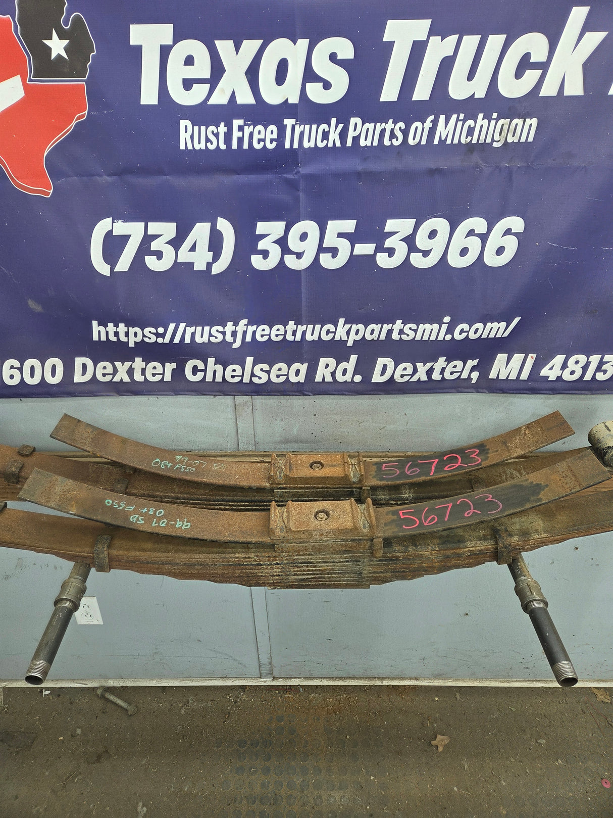 2005-2016 Ford F450 F550 Cab & Chassis Super Duty Rear Leaf Springs - Pair
