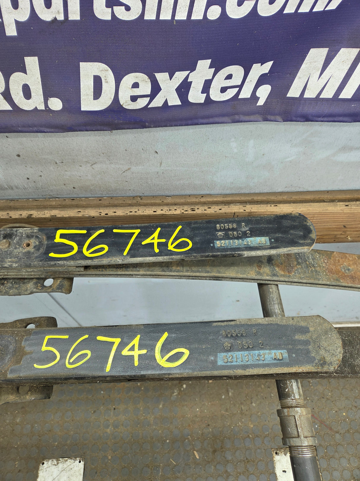 2002-2008 Dodge Ram 1500 Rear Leaf Springs 52113143AD - Pair