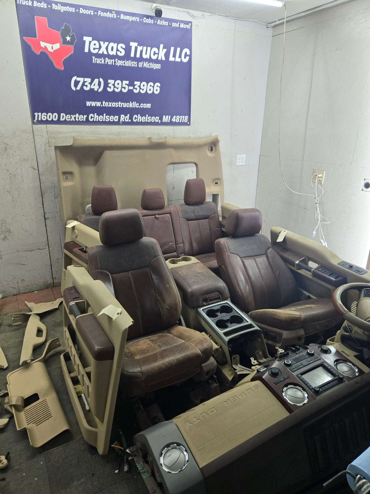 2011-2012 Ford F250 F350 F450 F550 Super Duty Crew Cab Complete King Ranch Interior