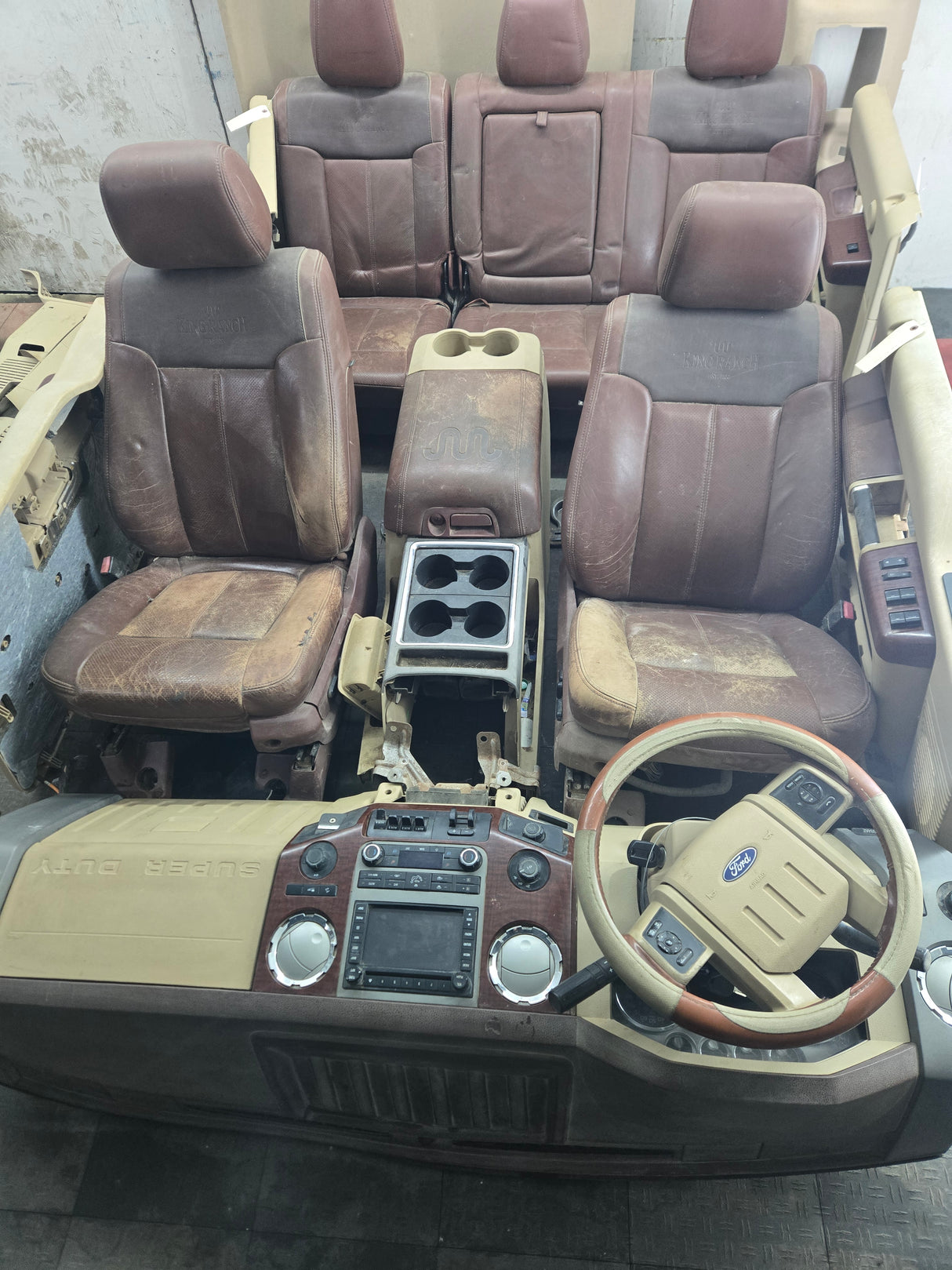 2011-2012 Ford F250 F350 F450 F550 Super Duty Crew Cab Complete King Ranch Interior