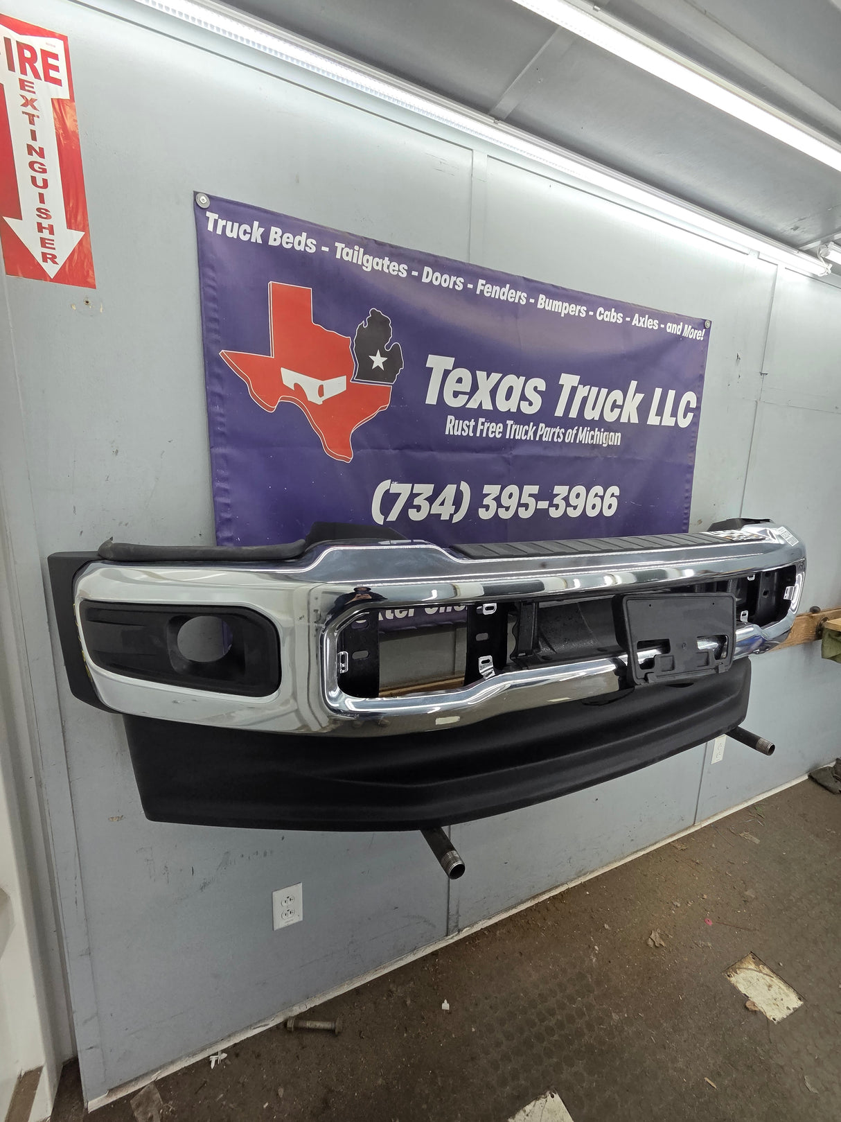 2023-2025 Ford Super Duty F450 F550 Front Bumper - Chrome