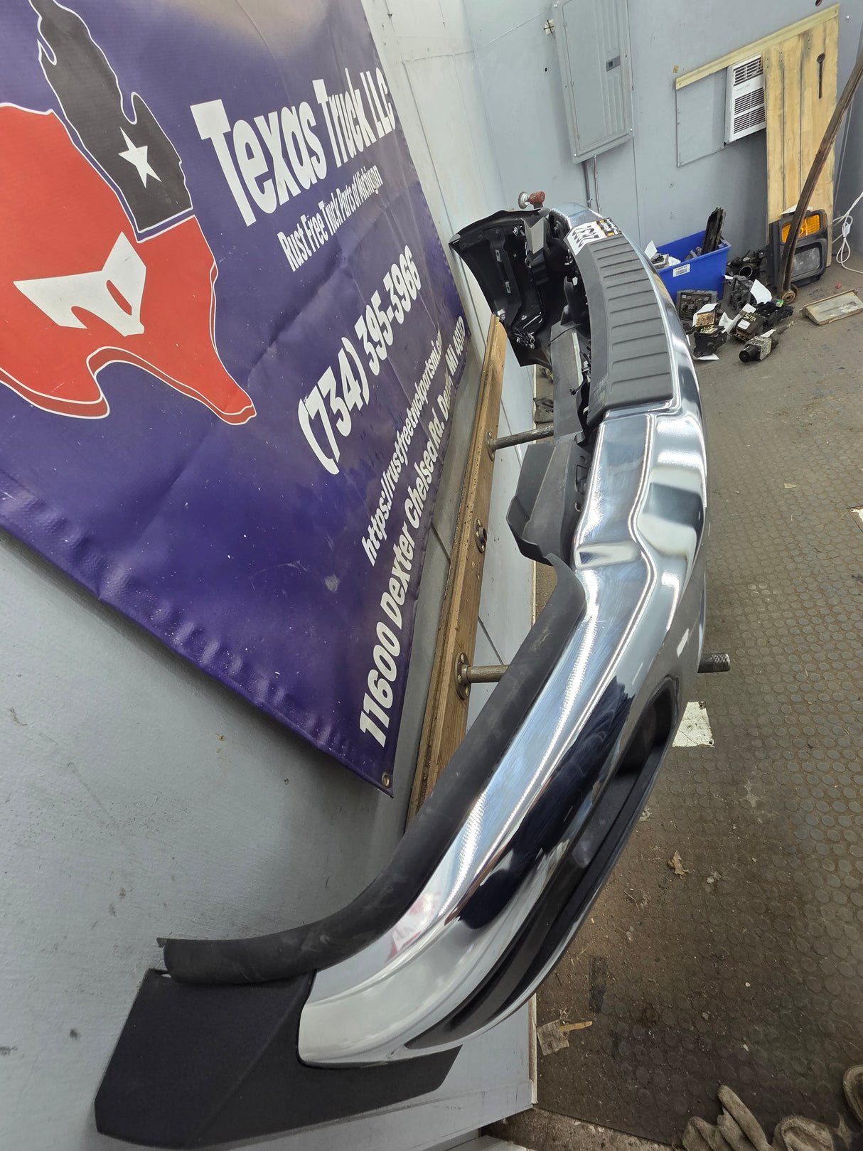 2023-2025 Ford Super Duty F450 F550 Front Bumper - Chrome