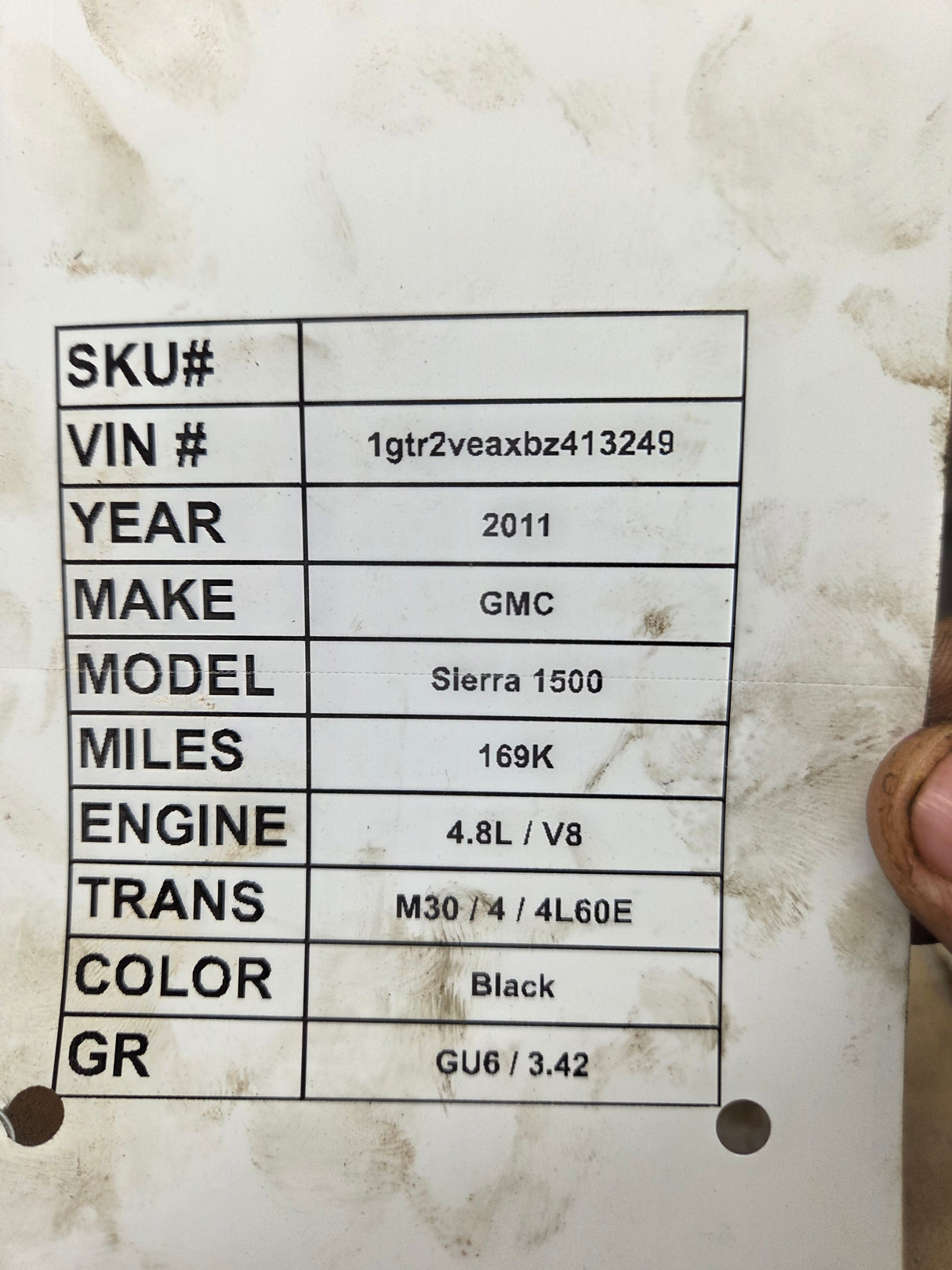 2010-2011 Chevrolet / GMC 1500 4L60E 4wd Transmission 4.8L V8