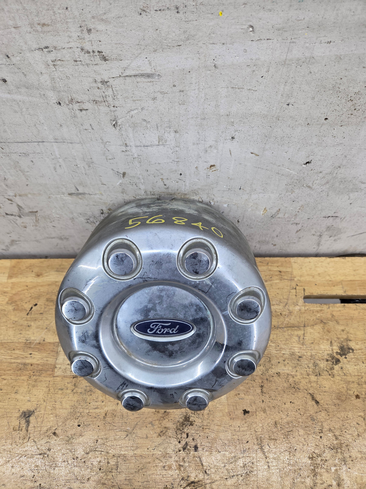 2008-2016 Ford Super Duty F350 Rear DUALLY Hub Cap Chrome Center Cap 8 LUG