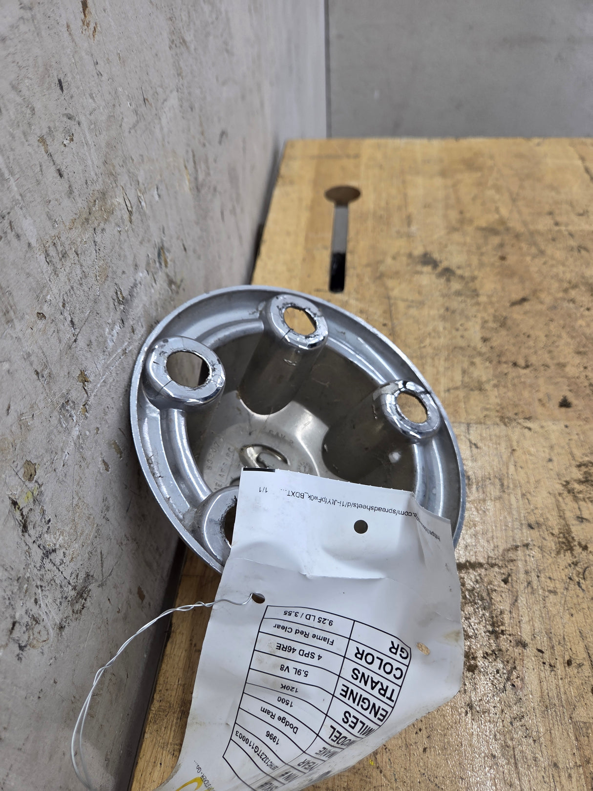 1994-2001 Dodge Ram 1500 OEM Center Wheel Cap Hub Cap 2nd Gen