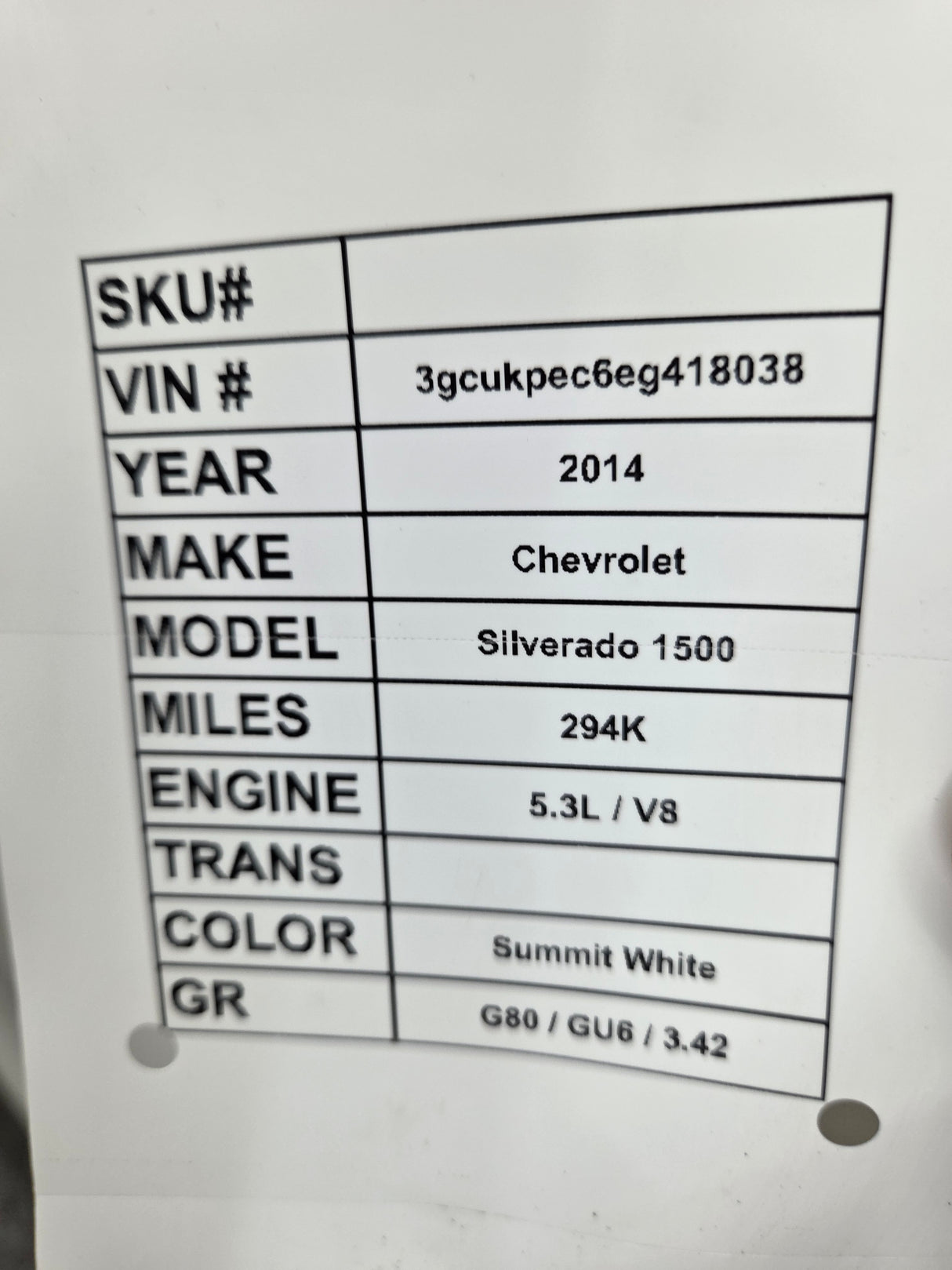 2014-2019 Chevrolet Silverado / GMC Sierra LH Rear Driver Side Crew Cab Door 1500 2500 3500 HD