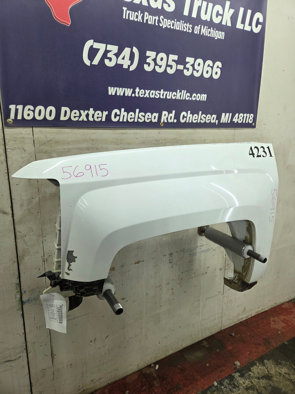 2014-2019 Chevrolet Silverado Passenger Side Front RH Fender 1500 2500 3500 HD