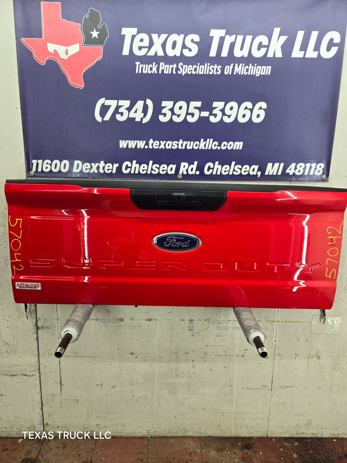 2023-2025 Ford Super Duty F250 F350 F450 F550 Tailgate - Red