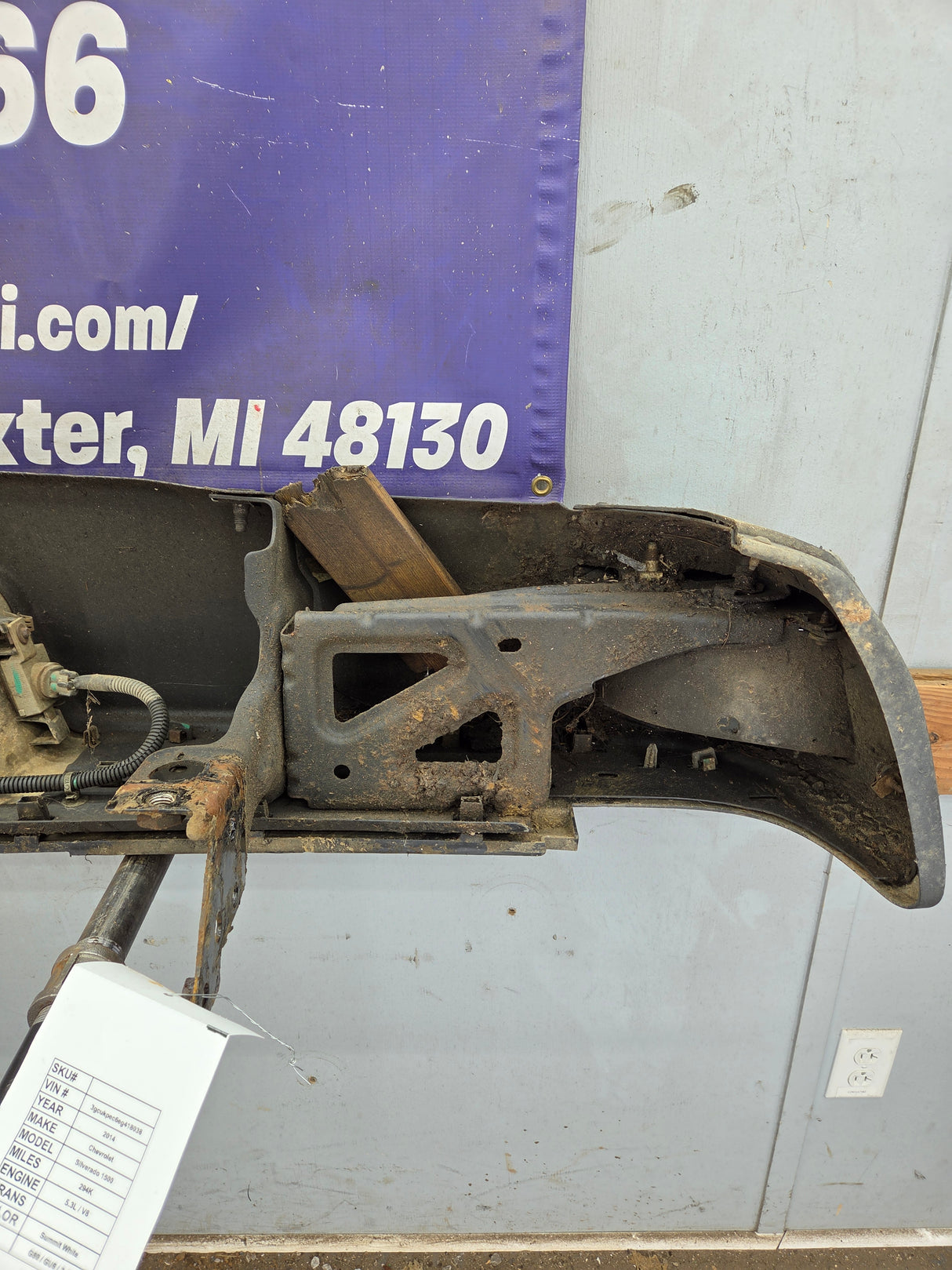 2015-2019 Chevrolet Silverado 1500 Rear Bumper - Black