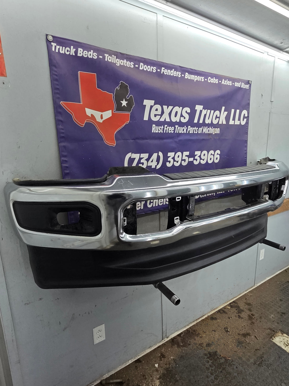 2023-2025 Ford Super Duty F250 F350 Front Bumper - Chrome