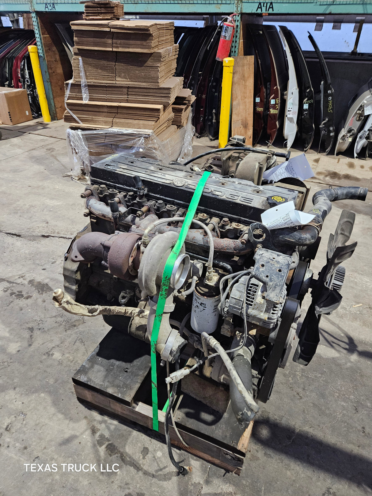 2000 Dodge Ram 3500 5.9L 24v Cummins Turbo Diesel Complete Engine Ran Great
