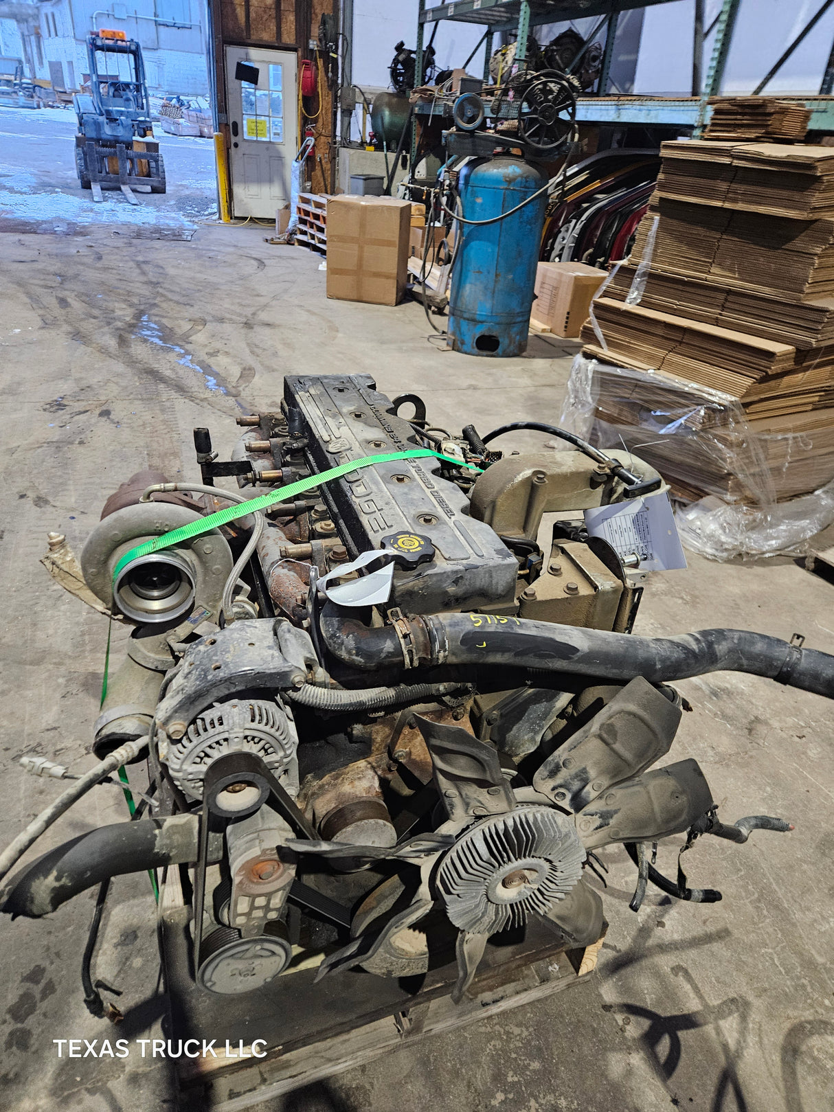 2000 Dodge Ram 3500 5.9L 24v Cummins Turbo Diesel Complete Engine Ran Great