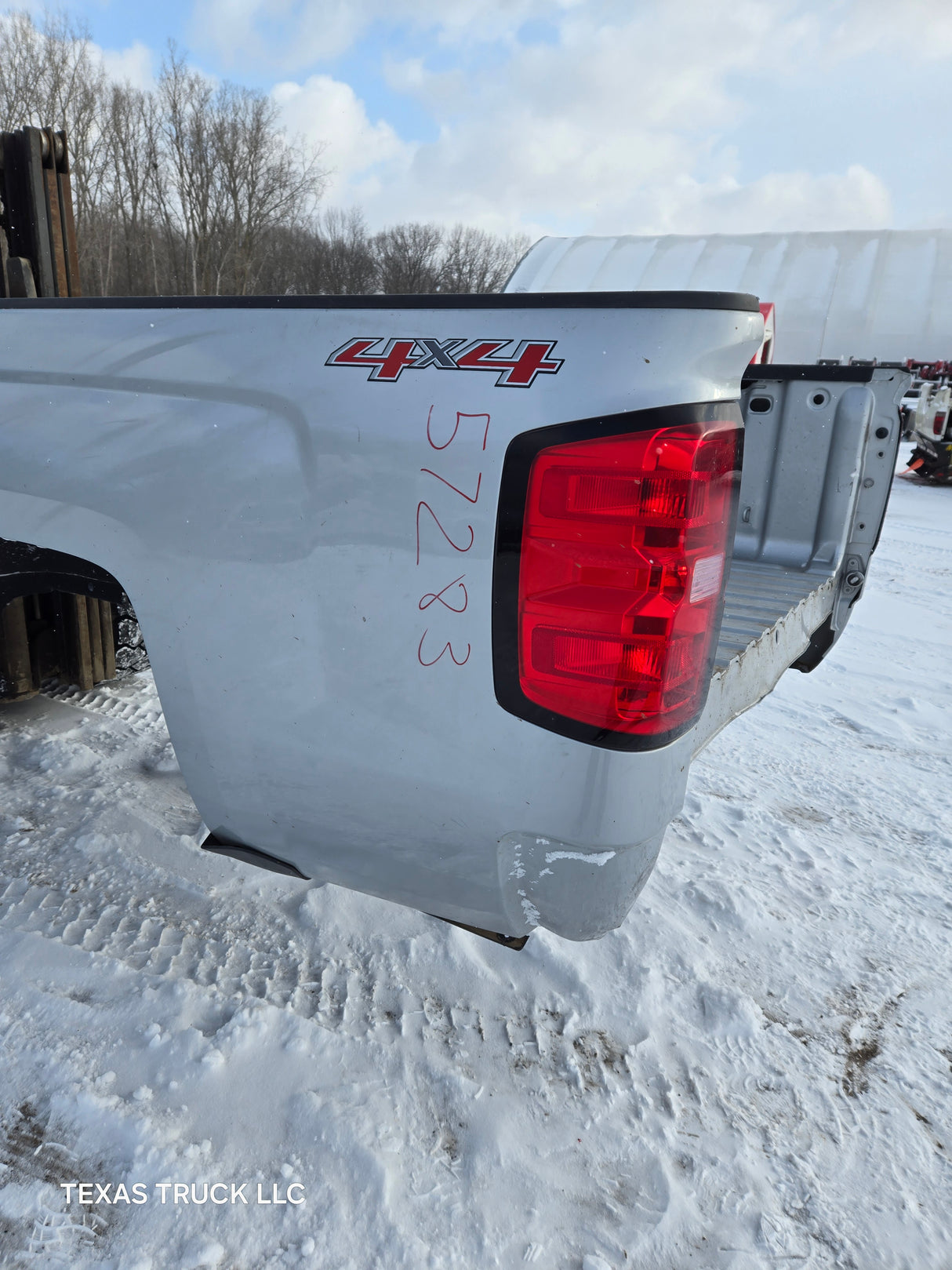 2014-2019 Chevrolet Silverado 1500 2500 3500 HD 8' Long Truck Bed - Silver