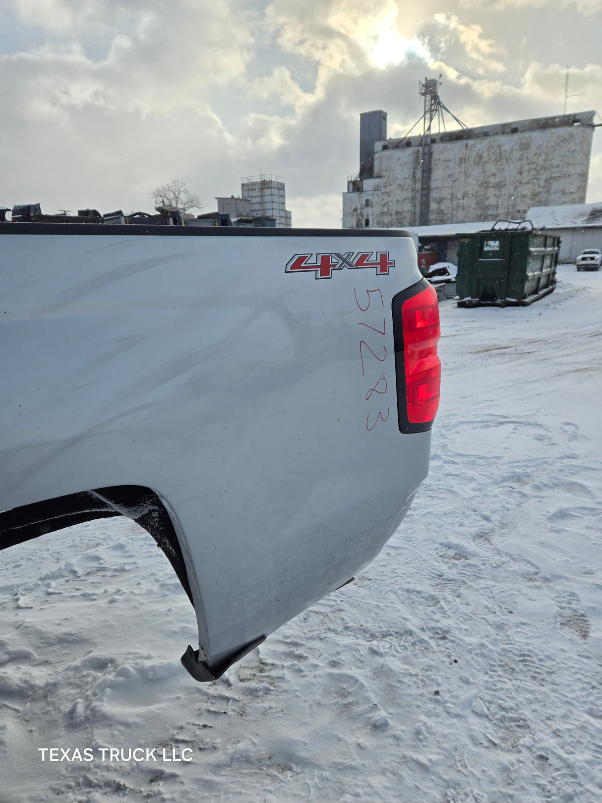 2014-2019 Chevrolet Silverado 1500 2500 3500 HD 8' Long Truck Bed - Silver