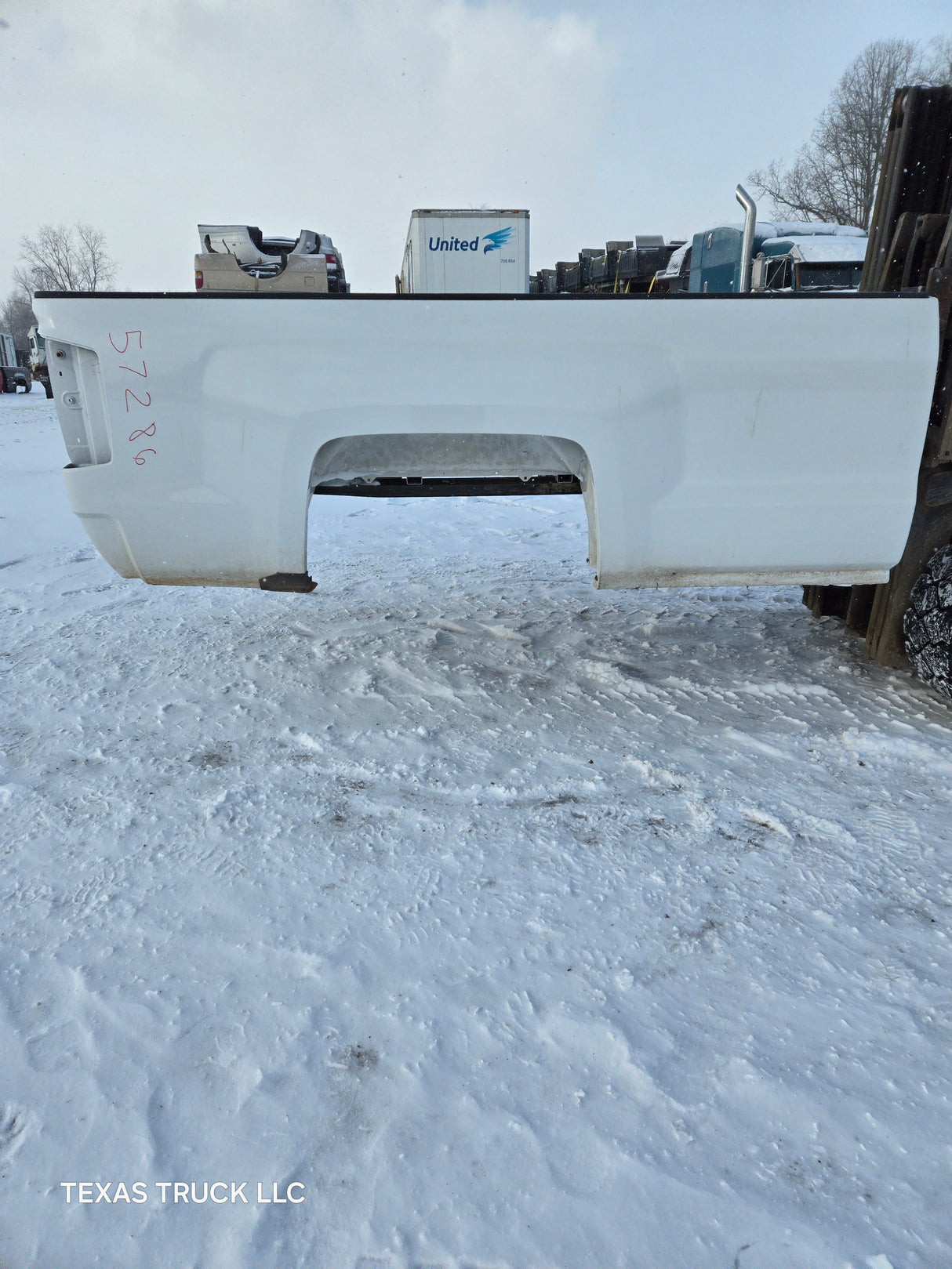 2014-2019 Chevrolet Silverado 1500 2500 3500 HD 8' Long Truck Bed - White