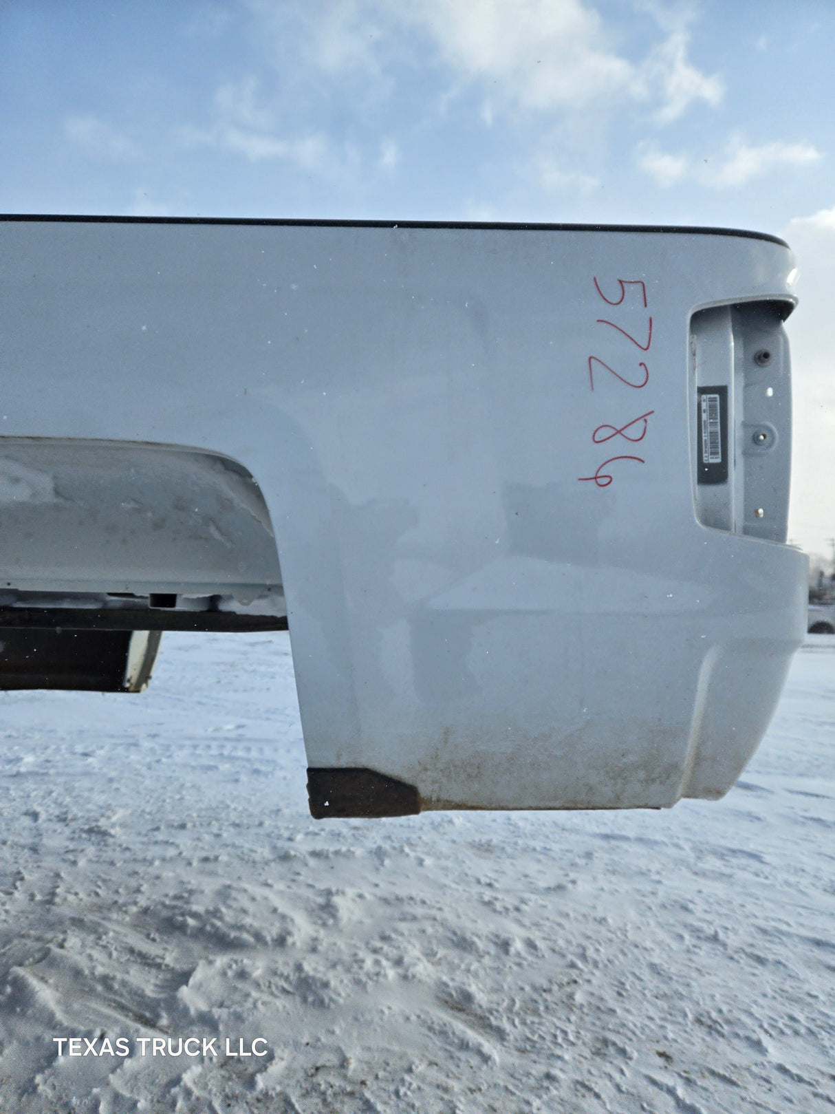 2014-2019 Chevrolet Silverado 1500 2500 3500 HD 8' Long Truck Bed - White