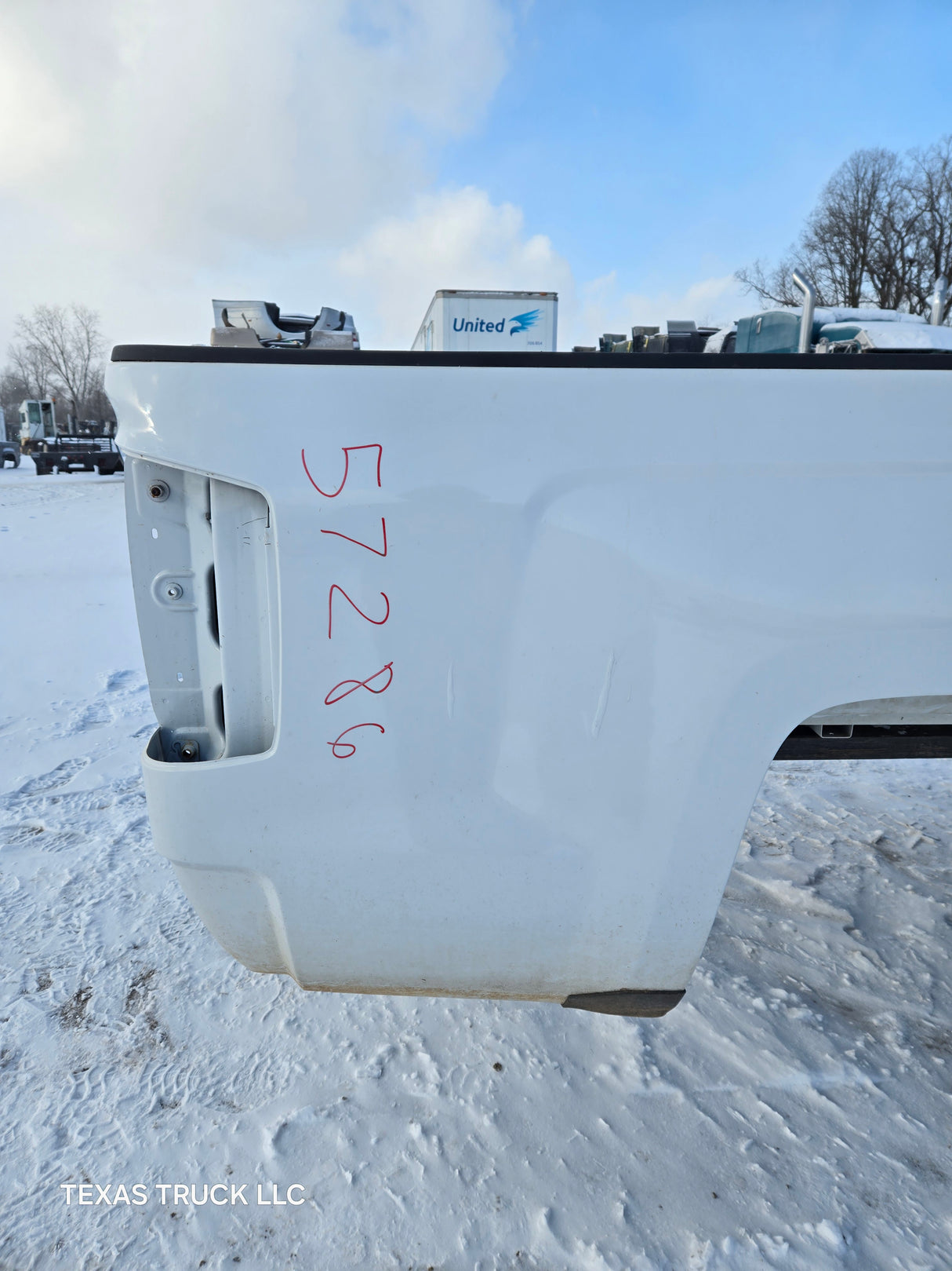 2014-2019 Chevrolet Silverado 1500 2500 3500 HD 8' Long Truck Bed - White