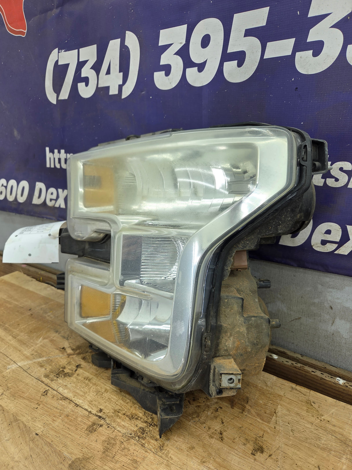 2015-2017 Ford F150 LH Driver Side Headlight Halogen - FL3Z13008B-FPM