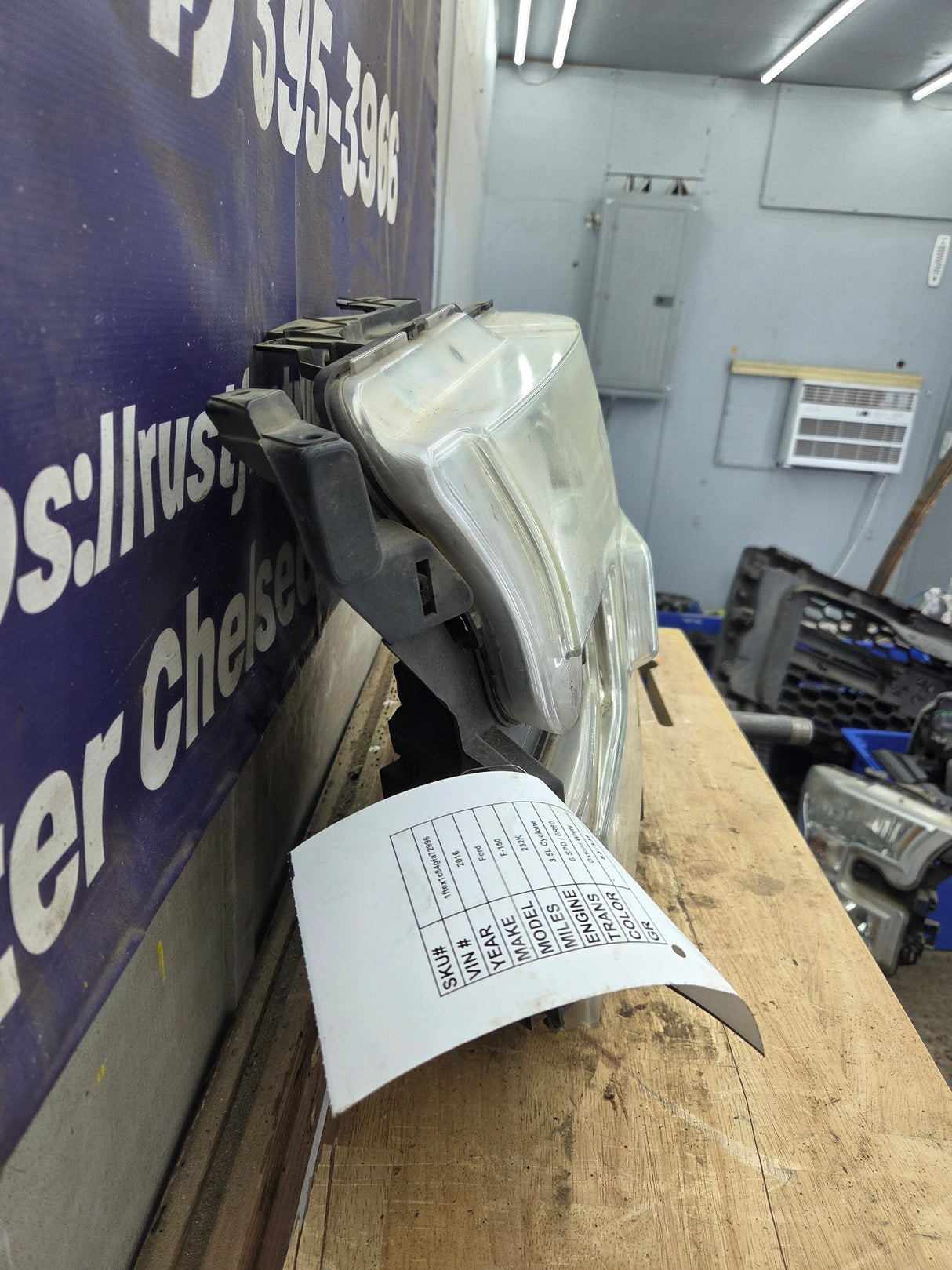 2015-2017 Ford F150 LH Driver Side Headlight Halogen - FL3Z13008B-FPM